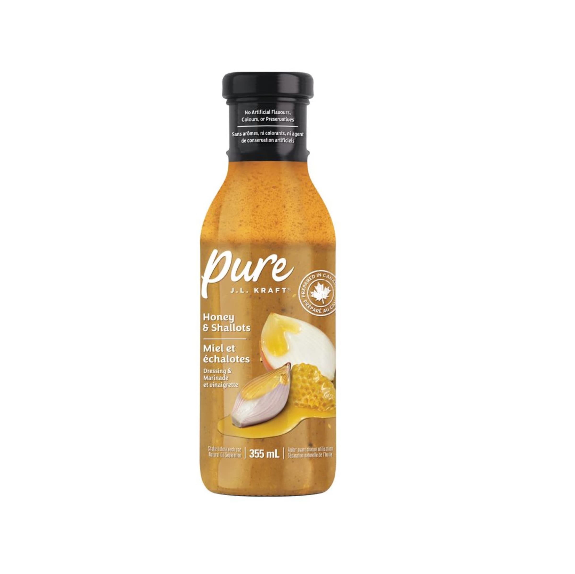 Vinaigrette et marinade au miel et aux échalotes
