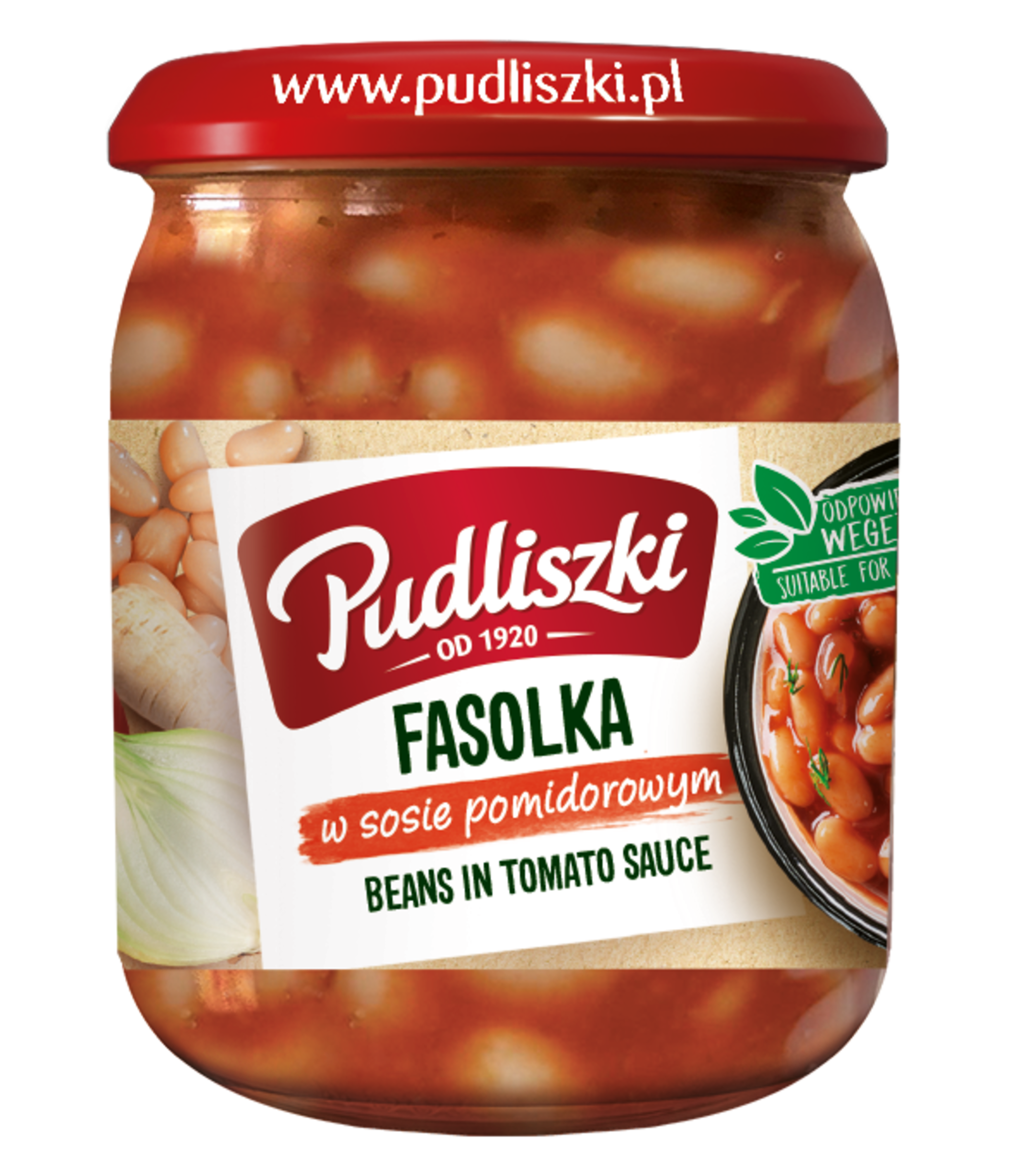 Fasolka w sosie pomidorowym 500g