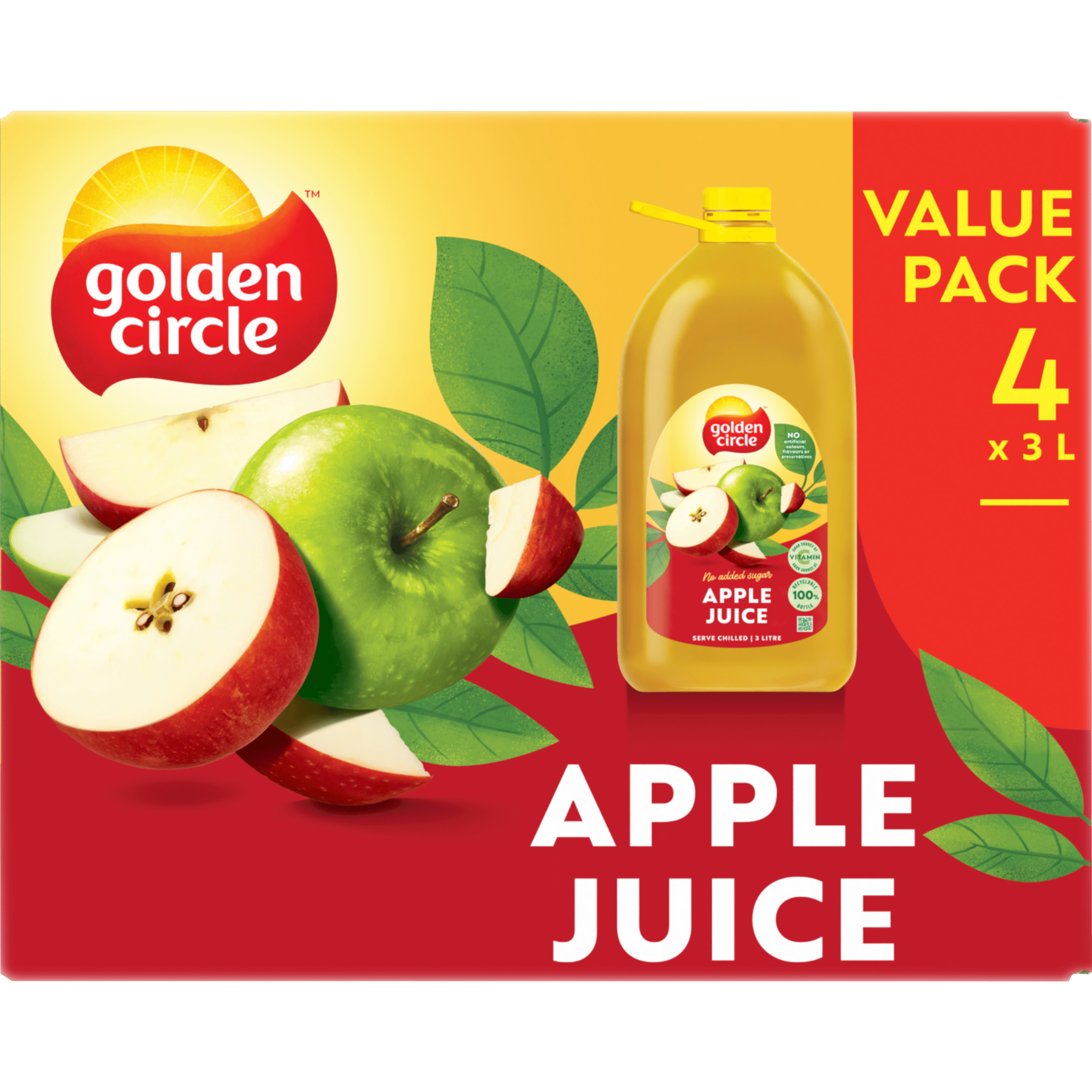 Golden Circle® Apple Juice 4 x 3L