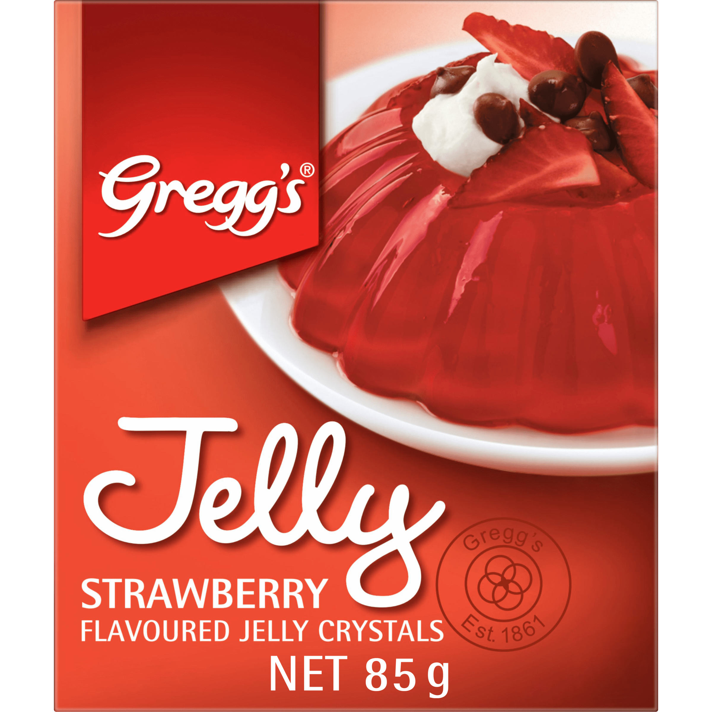 Gregg's® Strawberry Flavoured Jelly Crystals 85 g