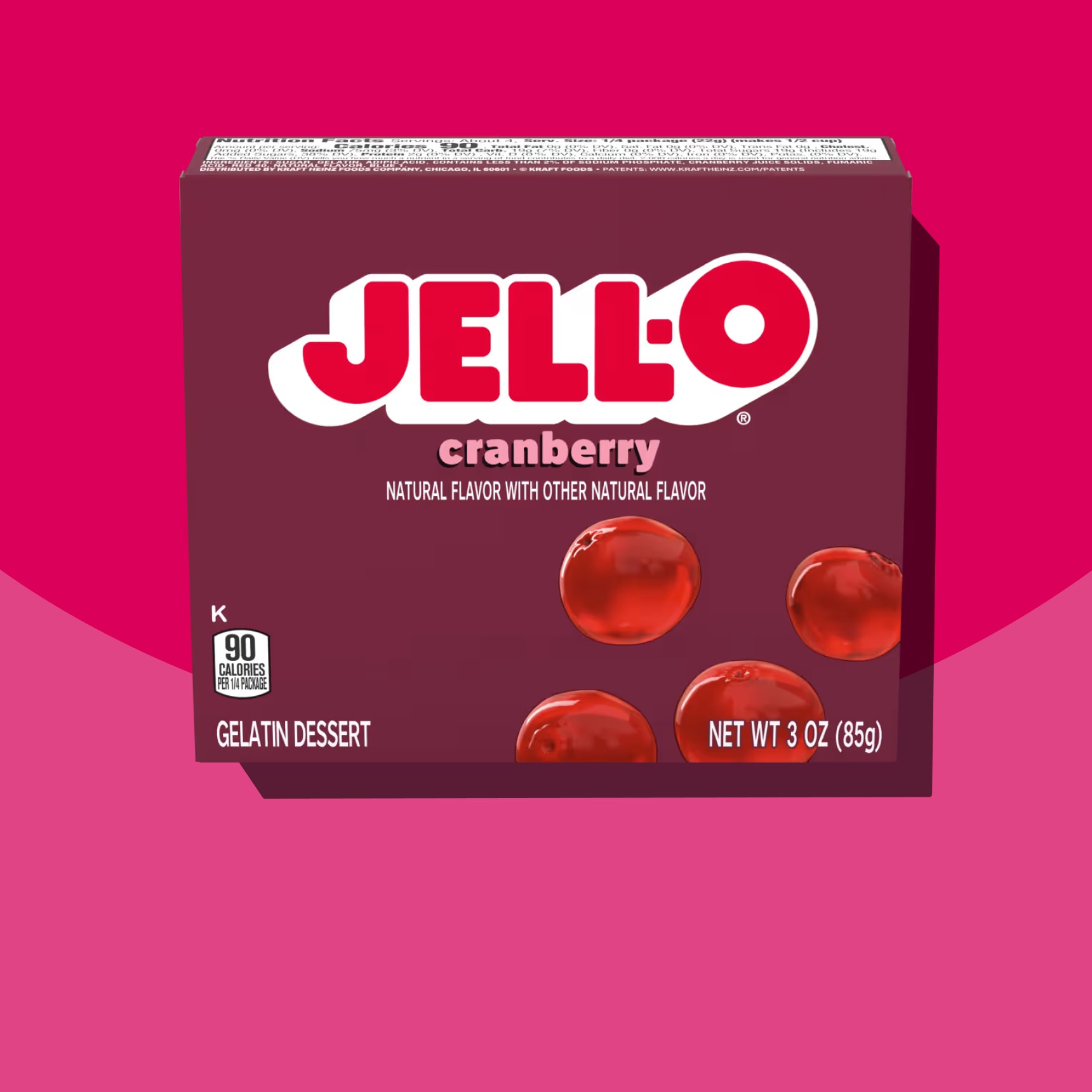 Cranberry Gelatin Dessert Mix