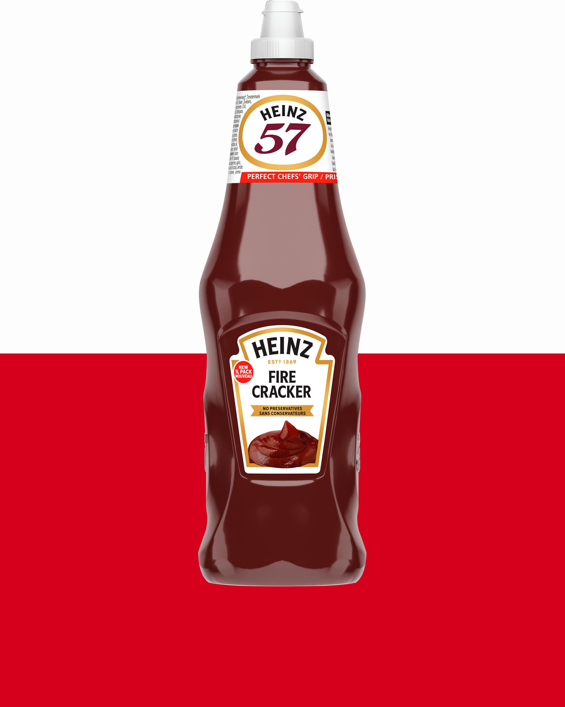  A bottle of Heinz Fire Cracker Sauce