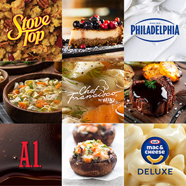 Rich autumnal comfort dishes styled with Kraft Heinz sauces on a rustic table, inviting operators to upgrade fall menus.