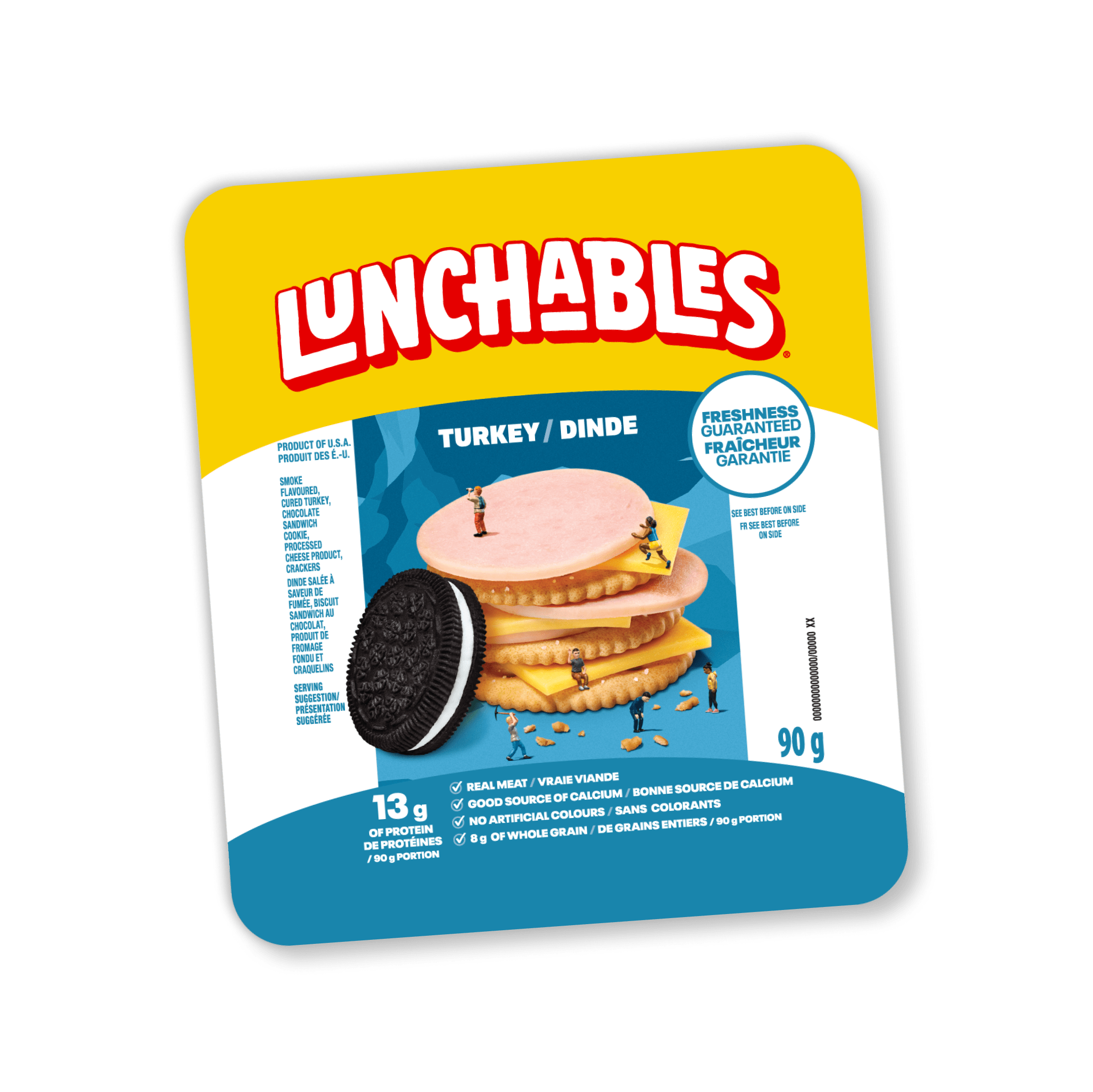 Lunchables craquelins Turquie et Américain avec biscuits à la crème au chocolat