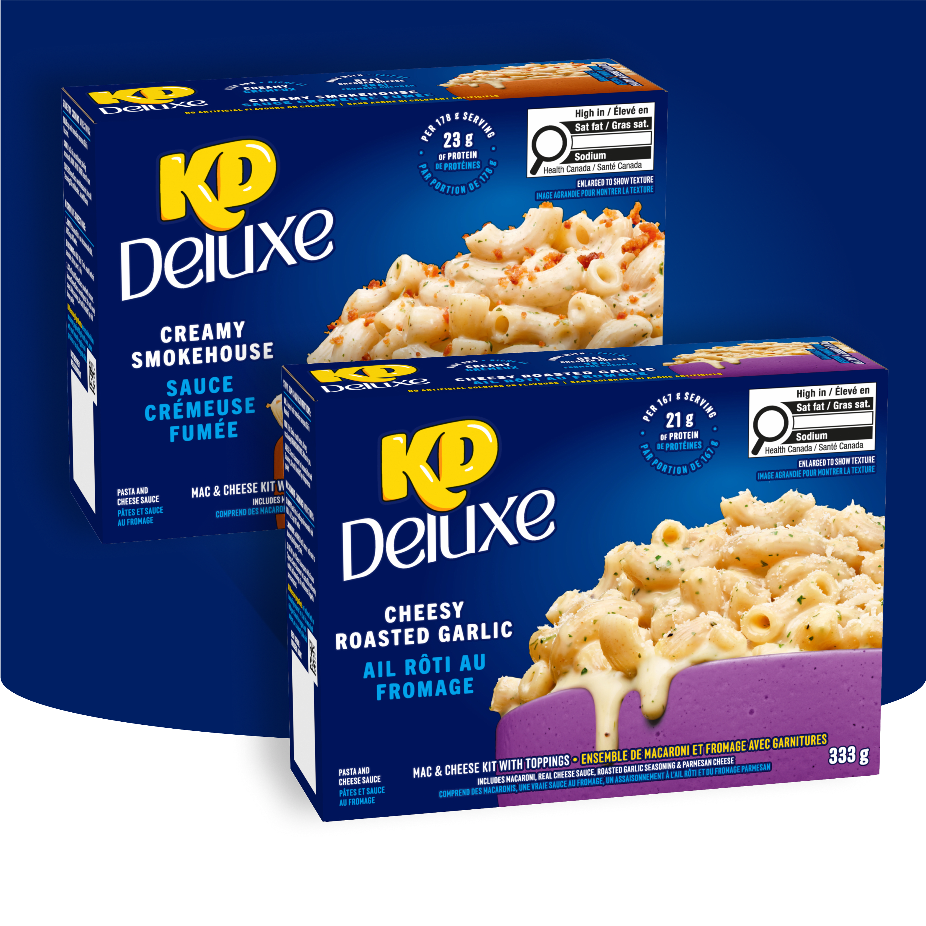 KD Deluxe bowl of restaurant-inspired mac and cheese flavours