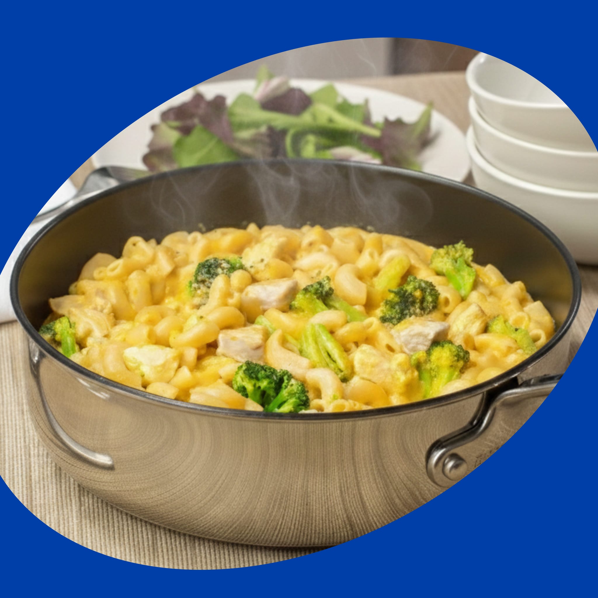 Creamy Mac and Cheese with Chicken and Broccoli
