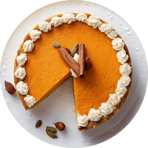 Enjoy the warm flavors of fall with this classic pumpkin pie recipe. The creamy pumpkin filling and flaky crust are perfectly spiced, and the whipped cream topping adds a touch of sweetness.