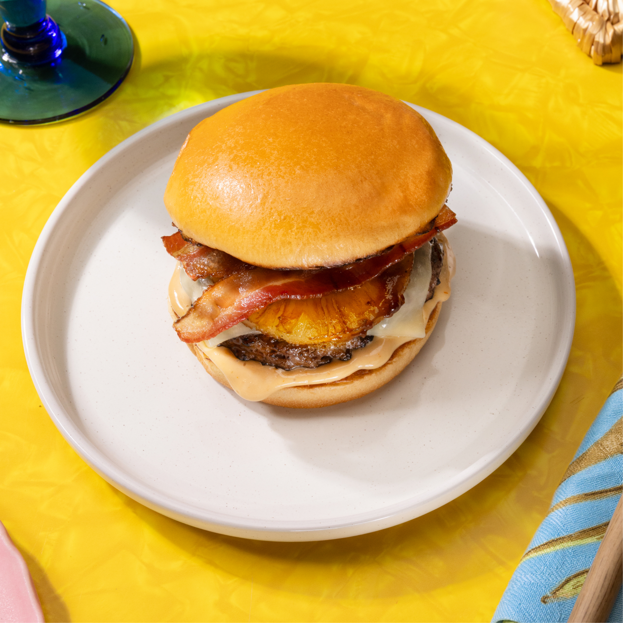 Tropical Teriyaki Smash Burger