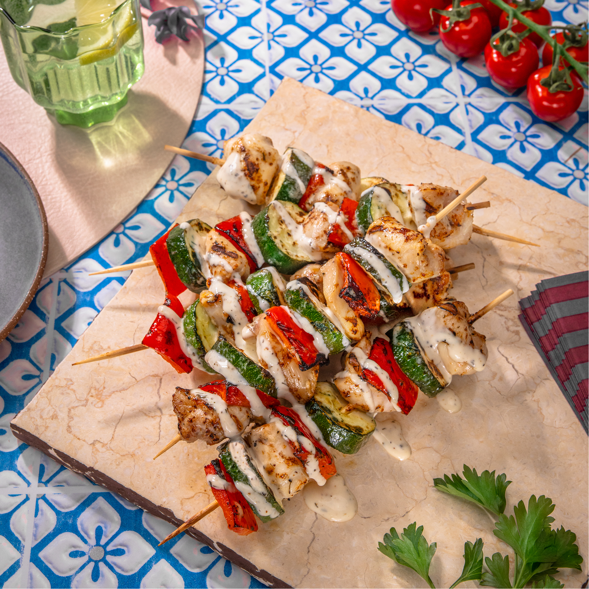 Greek Chicken Skewers