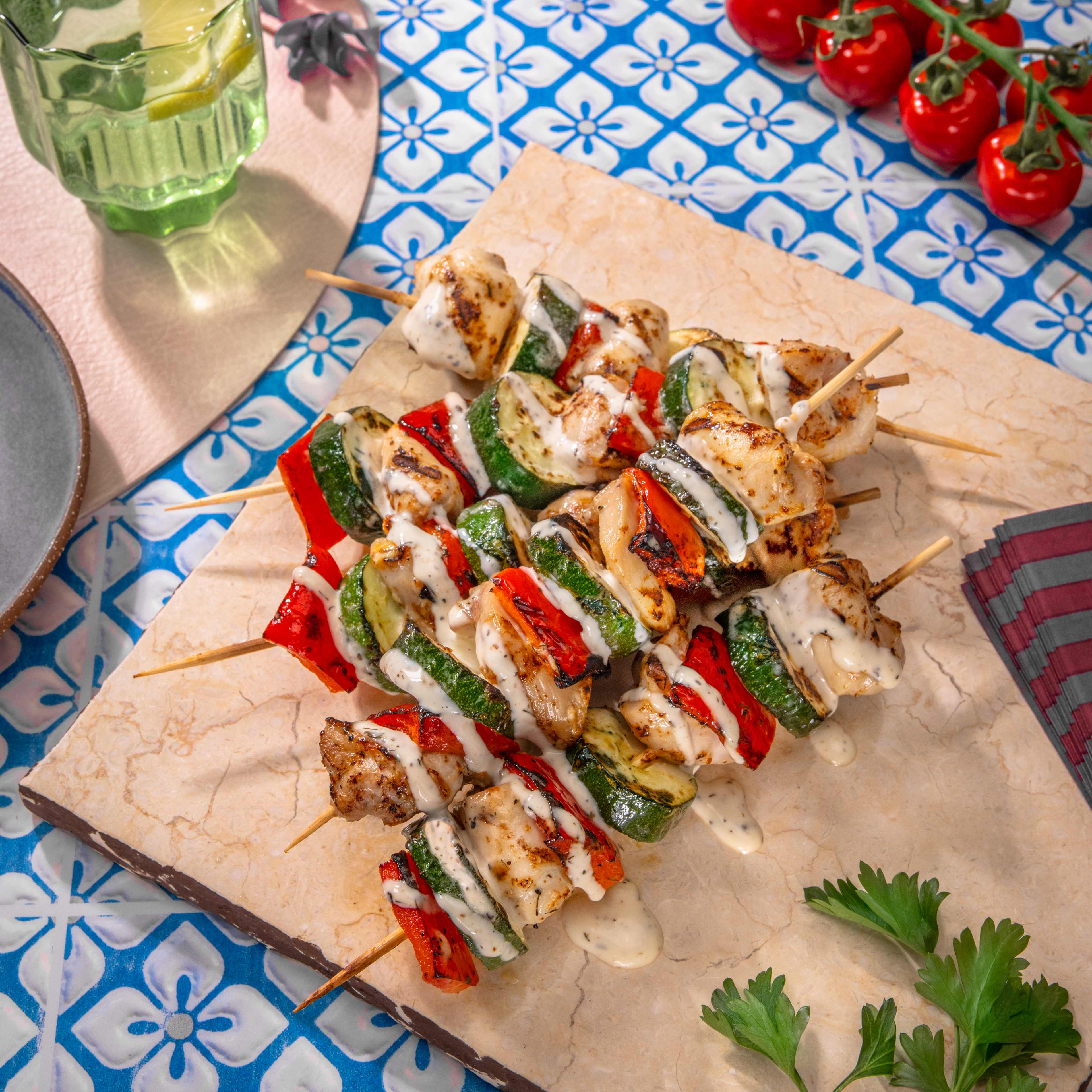 Greek Chicken Skewers