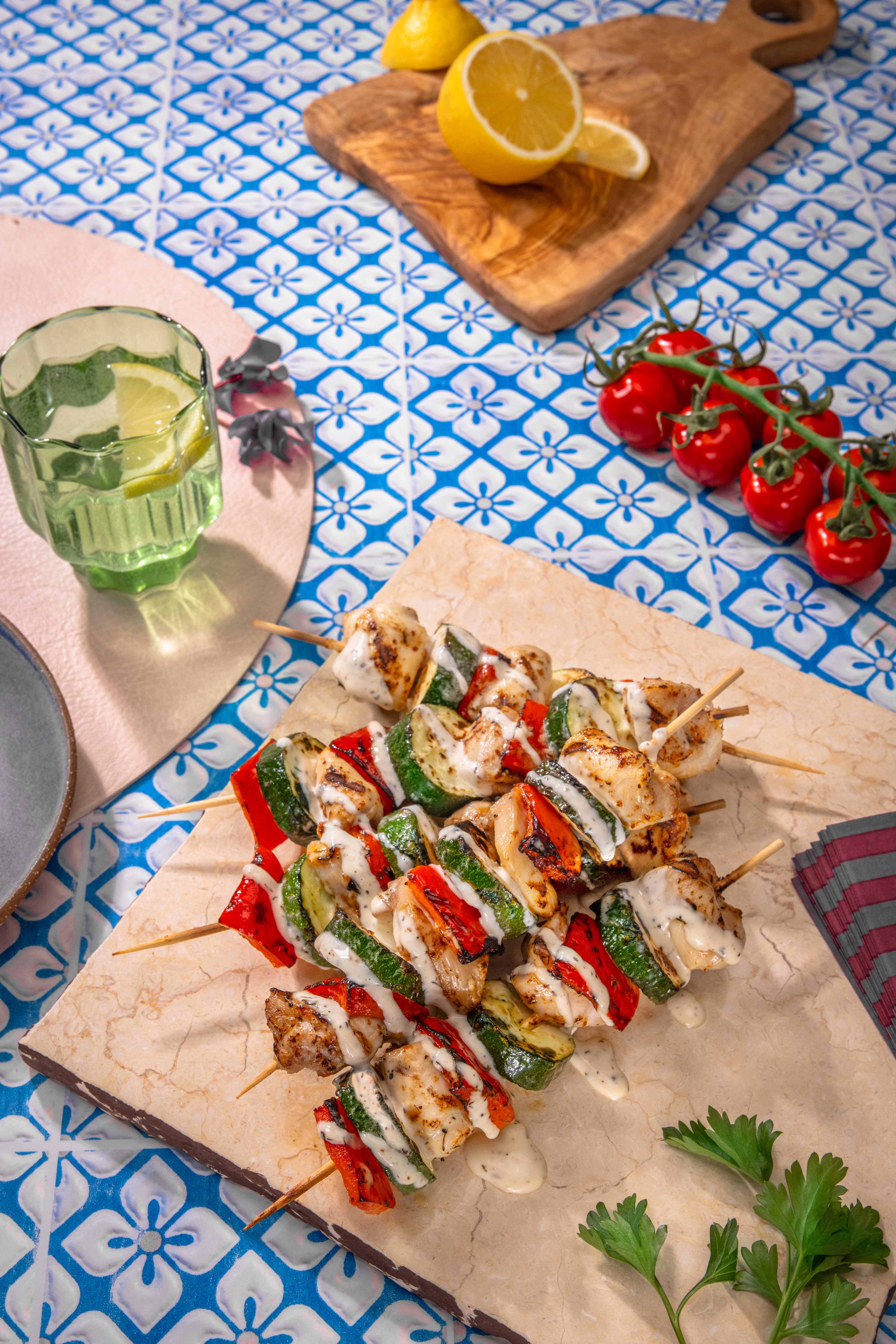 An image of Greek Chicken Skewers