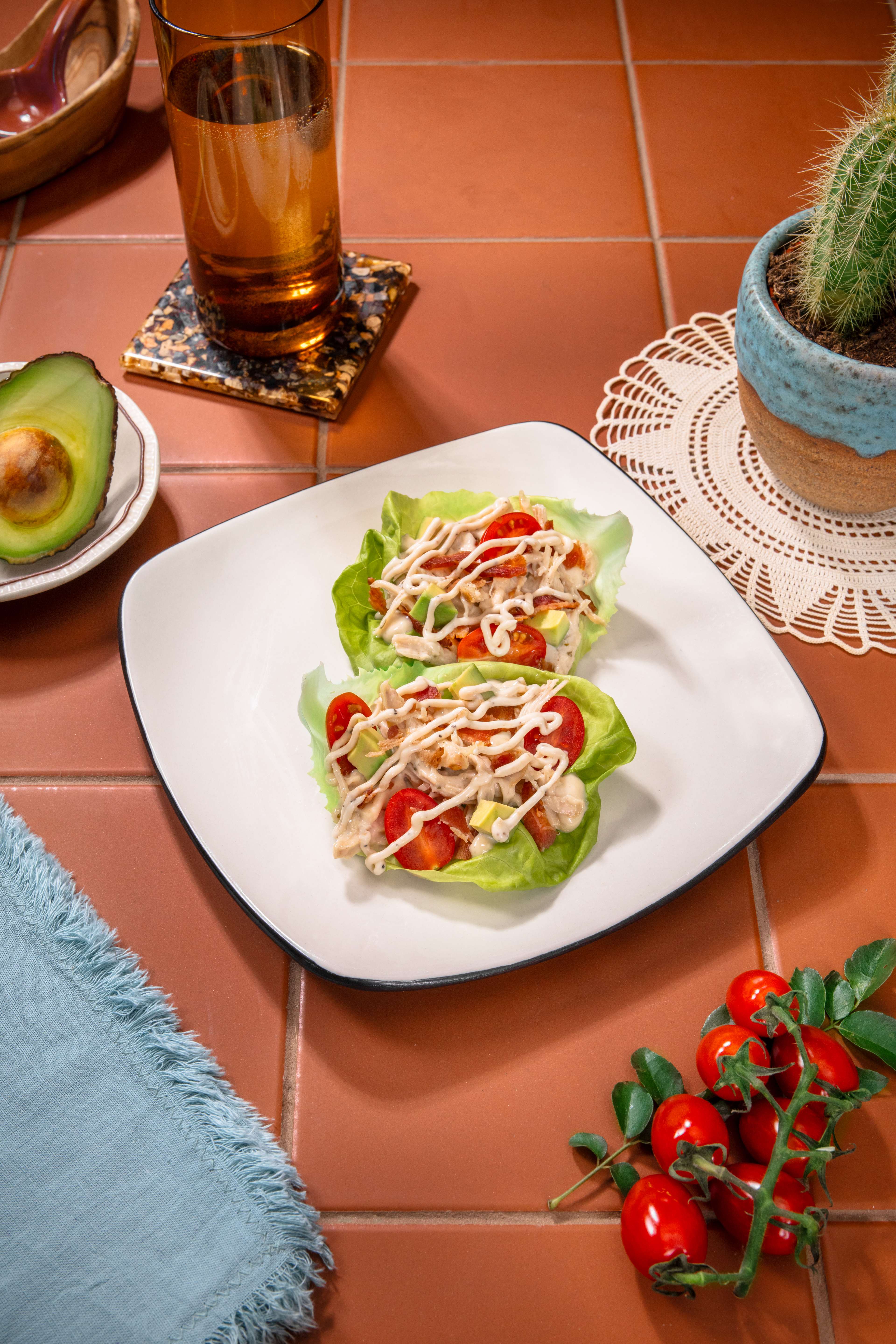 An image of Chicken Bacon Ranch Lettuce Cups