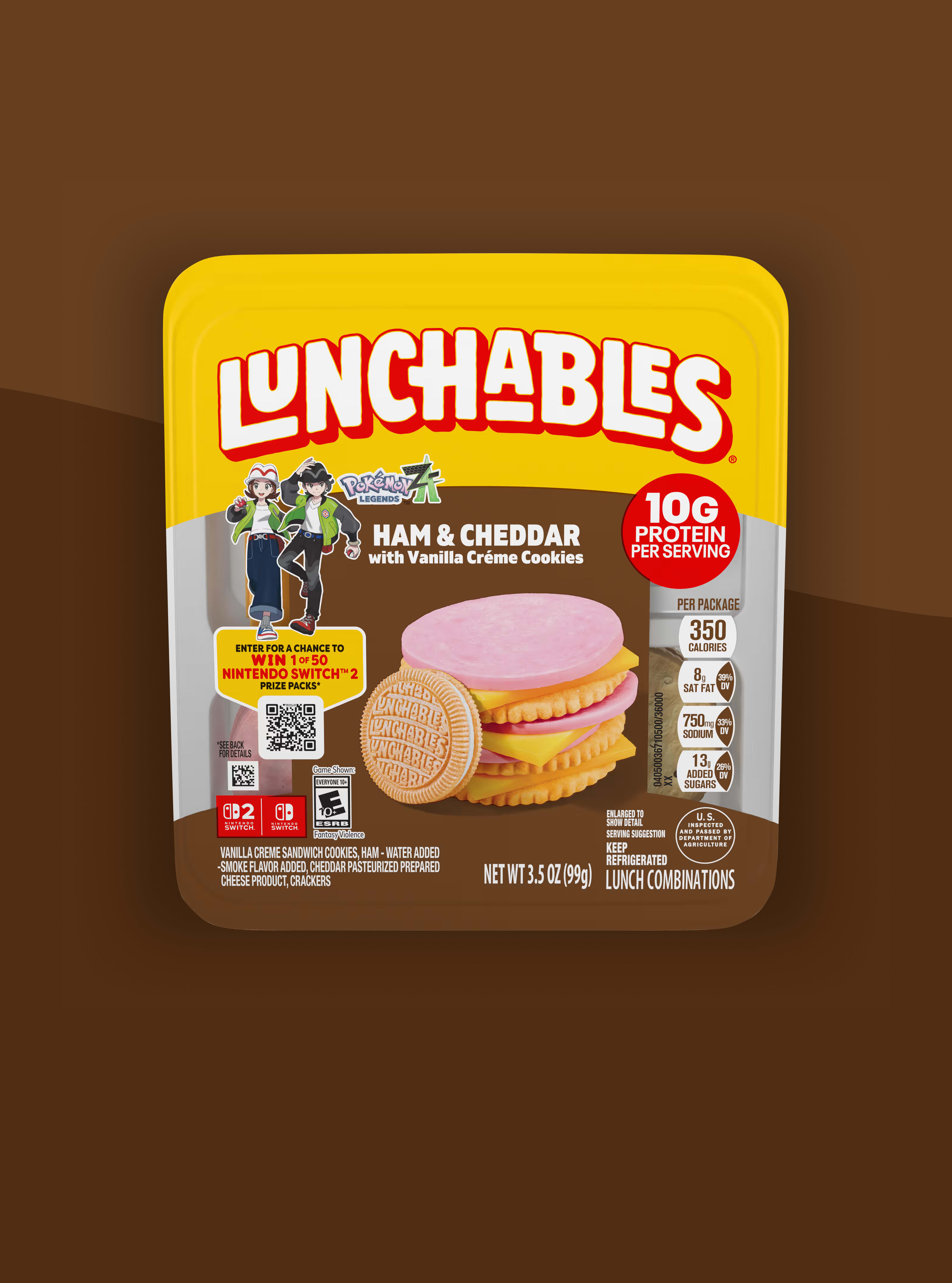 Ham & Cheddar with Vanilla Cookie