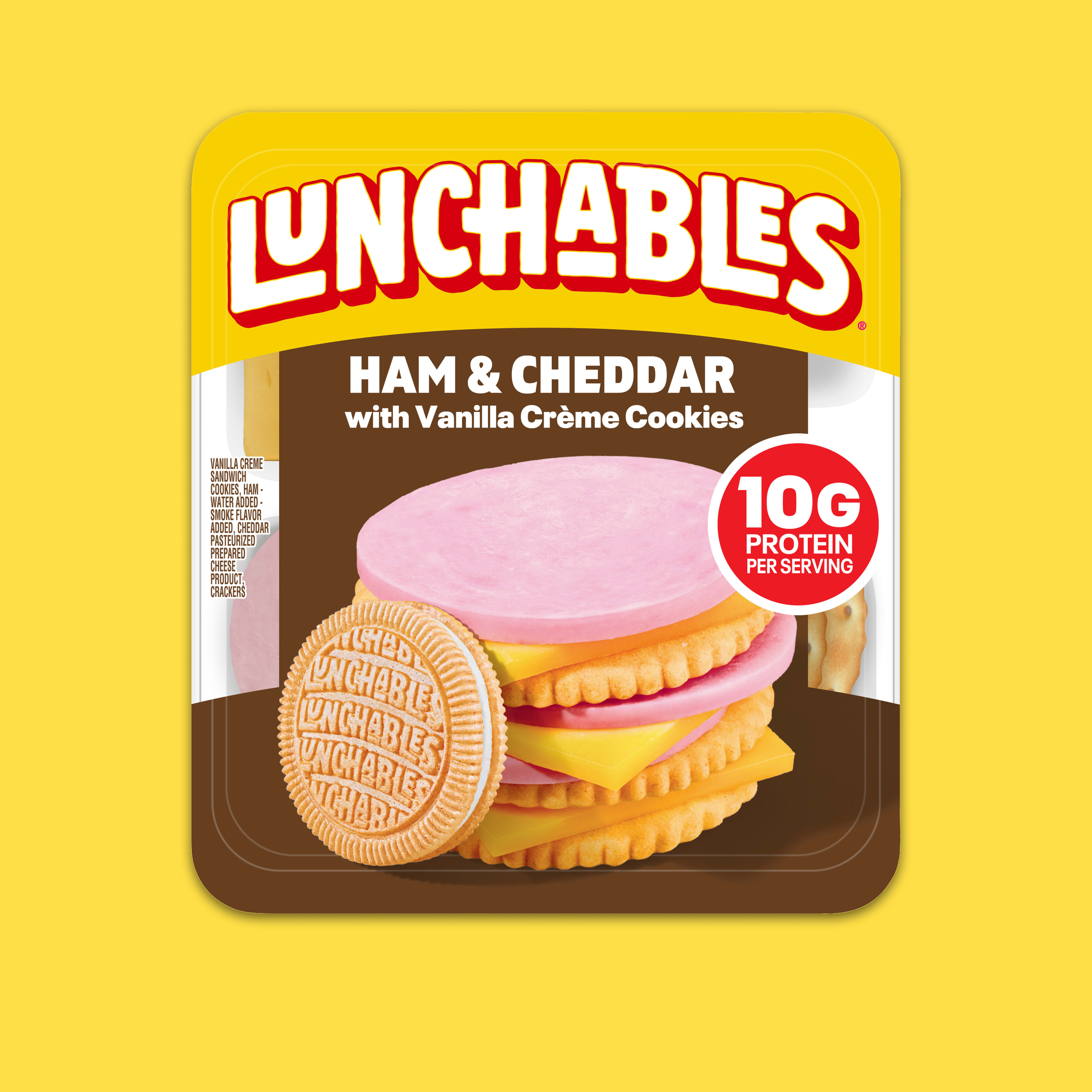 Lunchables Ham & Cheddar with Vanilla Crème Cookies