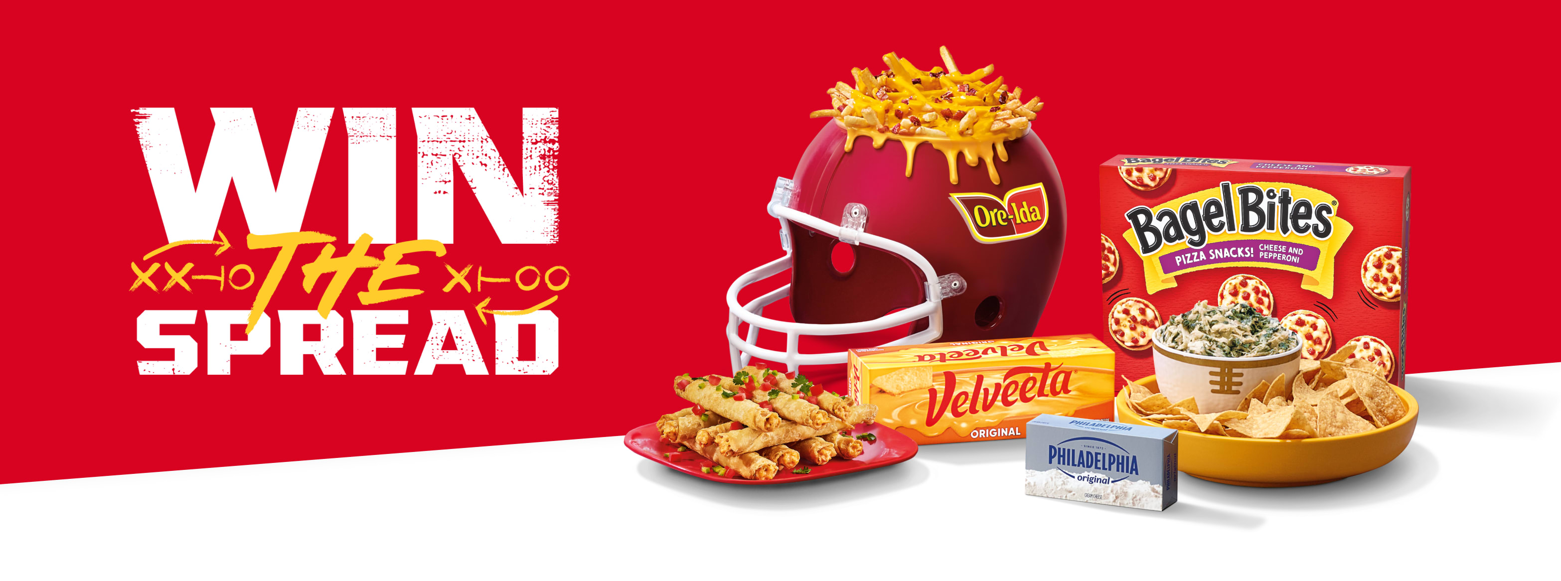 win the spread red and white divider