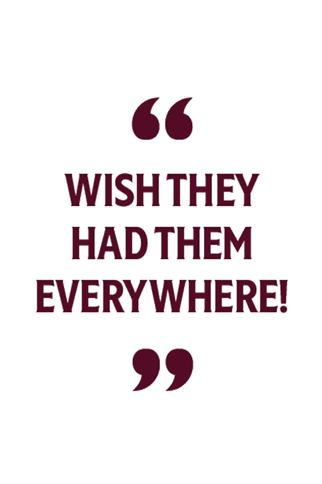 Wish they had them everywhere!