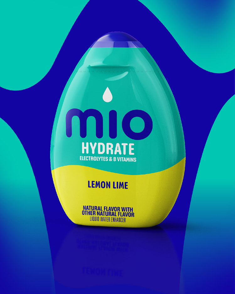 An image of Mio's water flavor enhancer in lemon lime