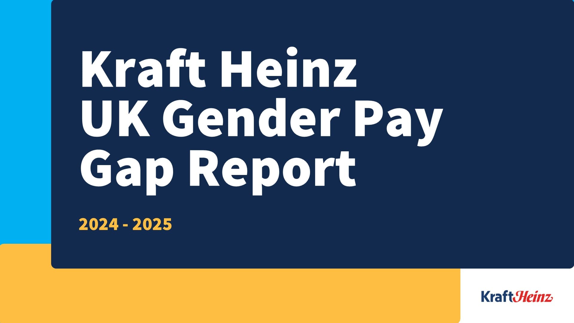 Imagen de la portada del Informe de Brecha Salarial de Género de Kraft Heinz UK 2023-2024.