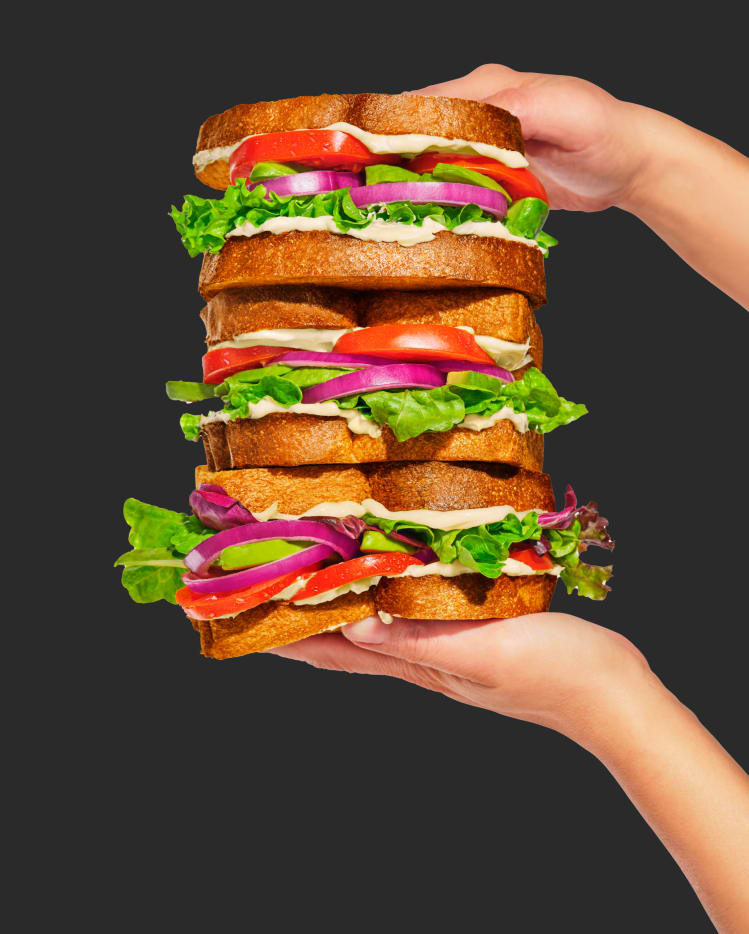 Image de sandwichs préparés avec des produits végétaux NotCo