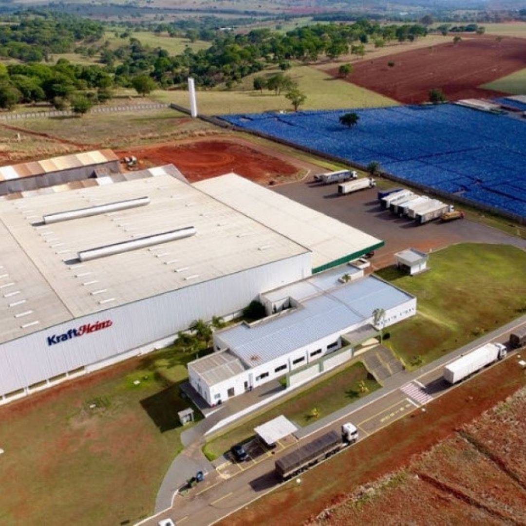 Uma vista externa do edifício Kraft Heinz.