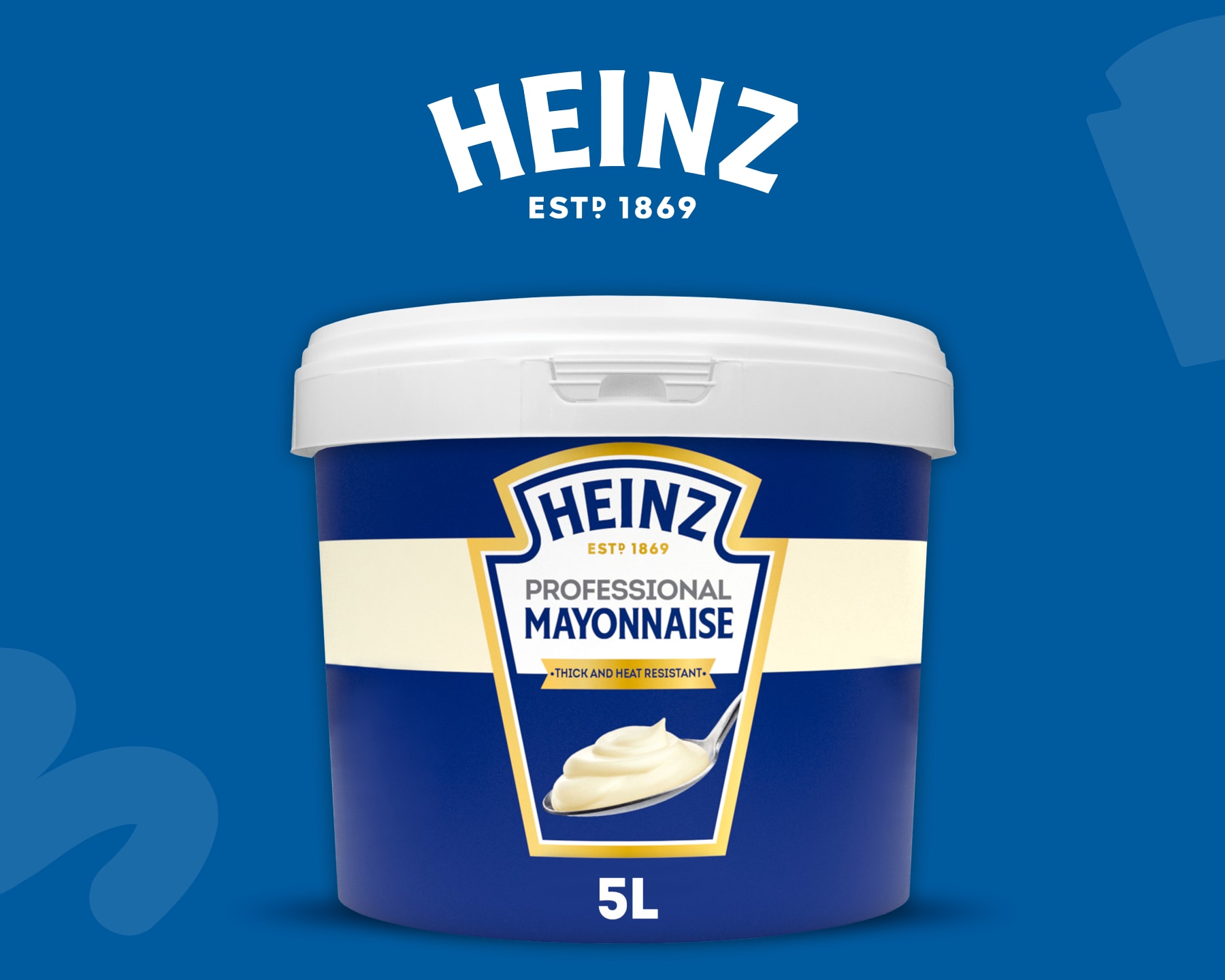 Un cubo de 5L de mayonesa profesional Heinz