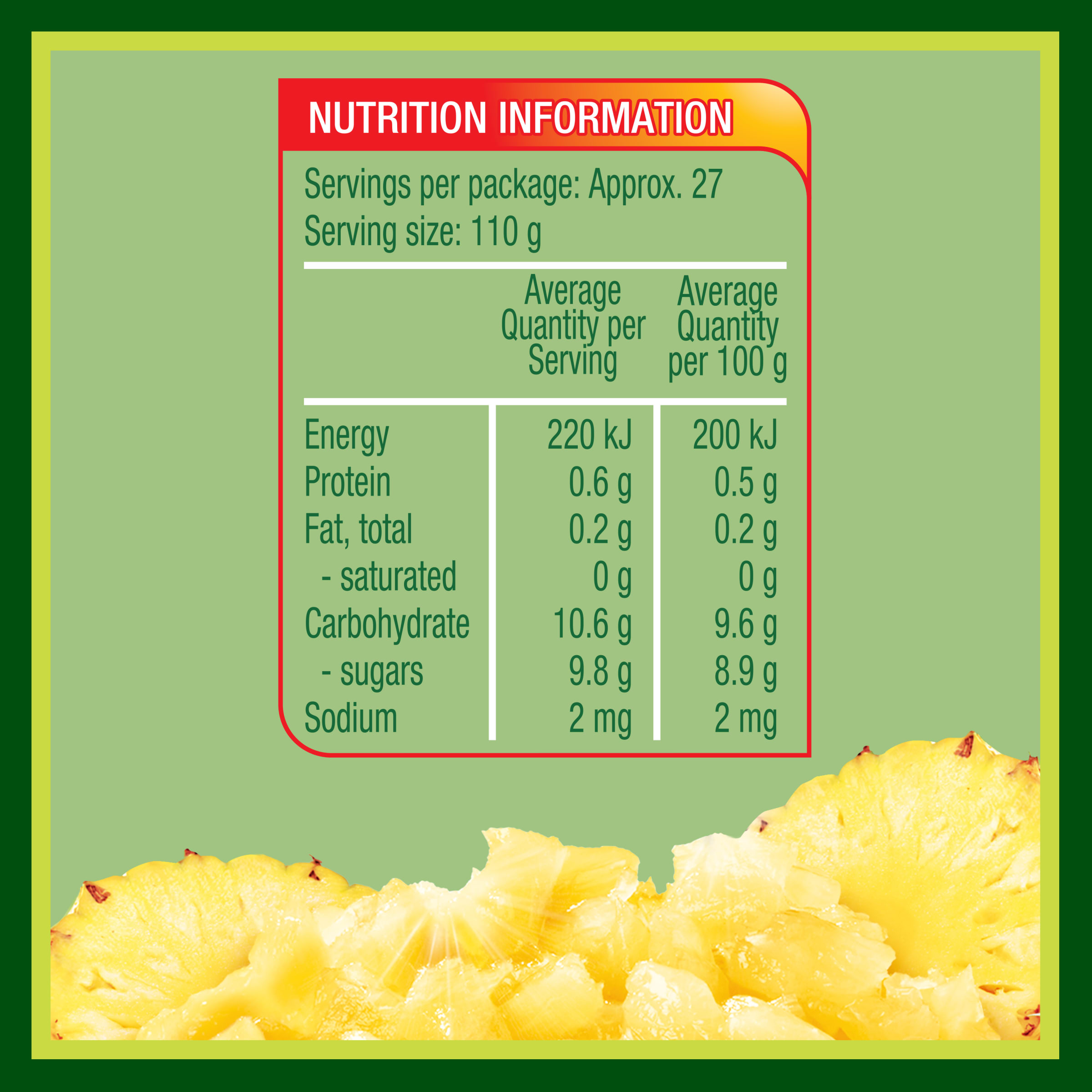 Nutrition info for this product.