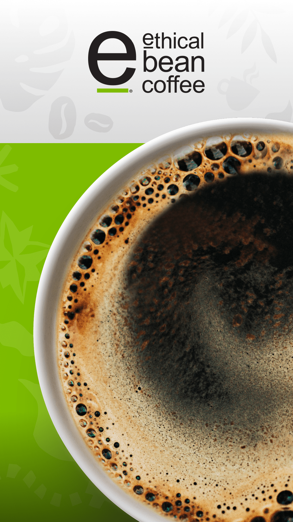 Tasse de café d'Ethical Bean.