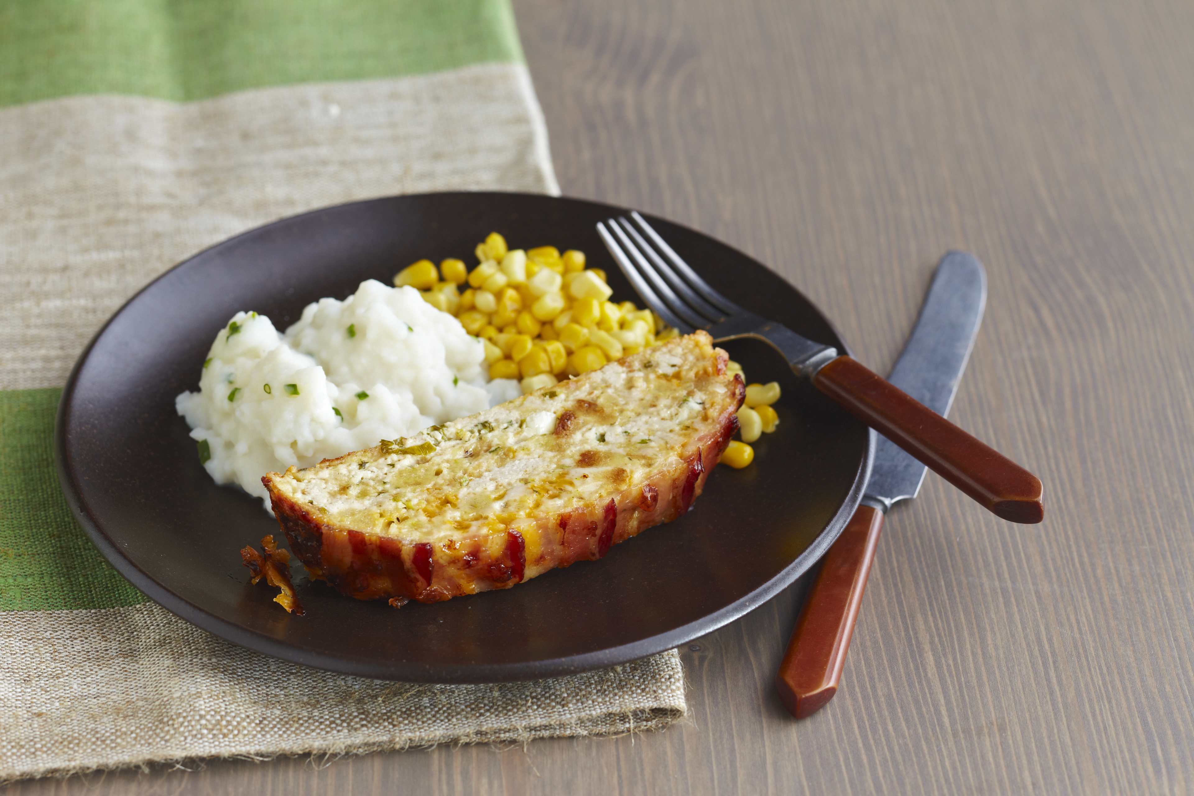 Bacon-Wrapped Turkey Meatloaf