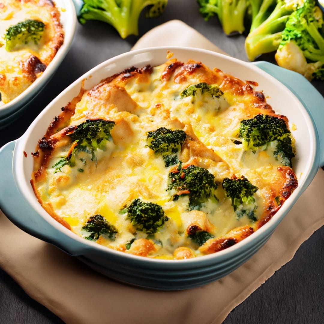 Cheesy Chicken and Broccoli Bake