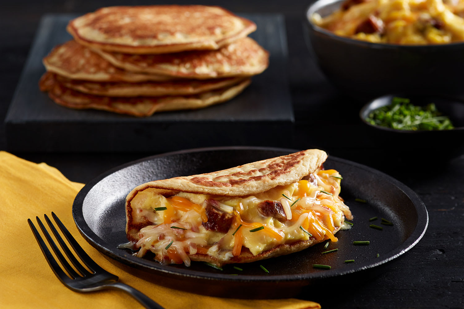Breakfast Pancake Wraps
