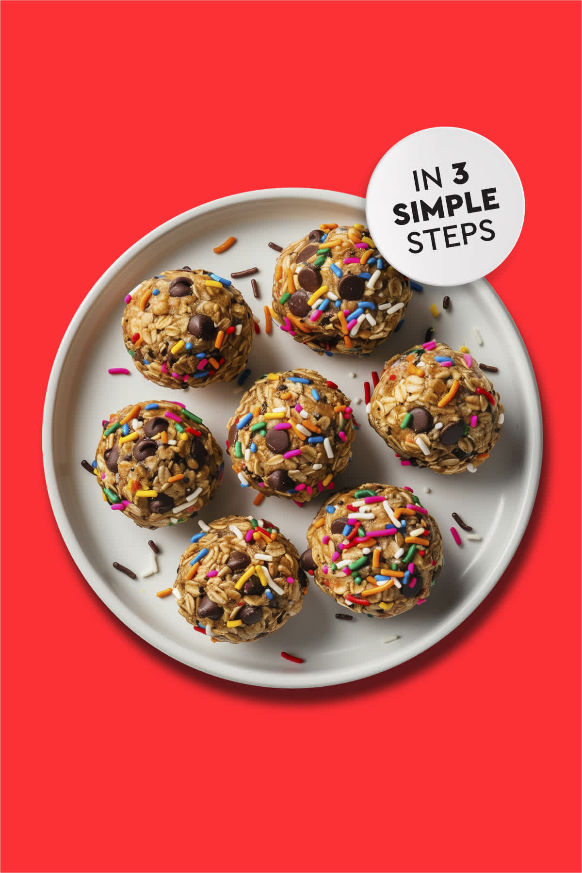 Peanut Butter Snack Bites with Sprinkles