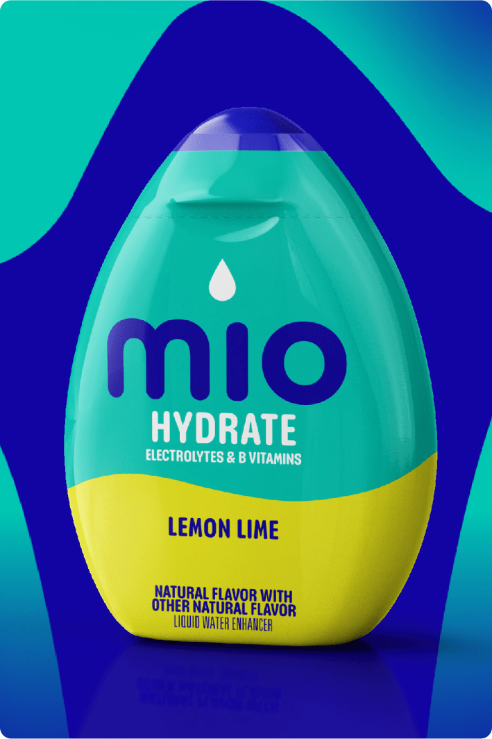 Mio Lemon Lime hydrate water enhancer.