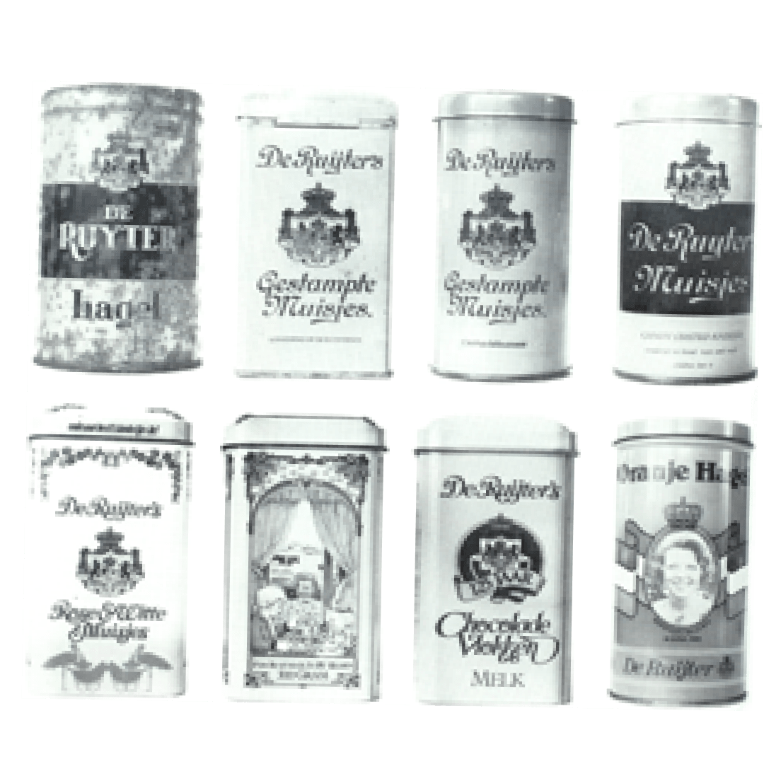 Afbeeldingen van verschillende De Ruijter blikken.