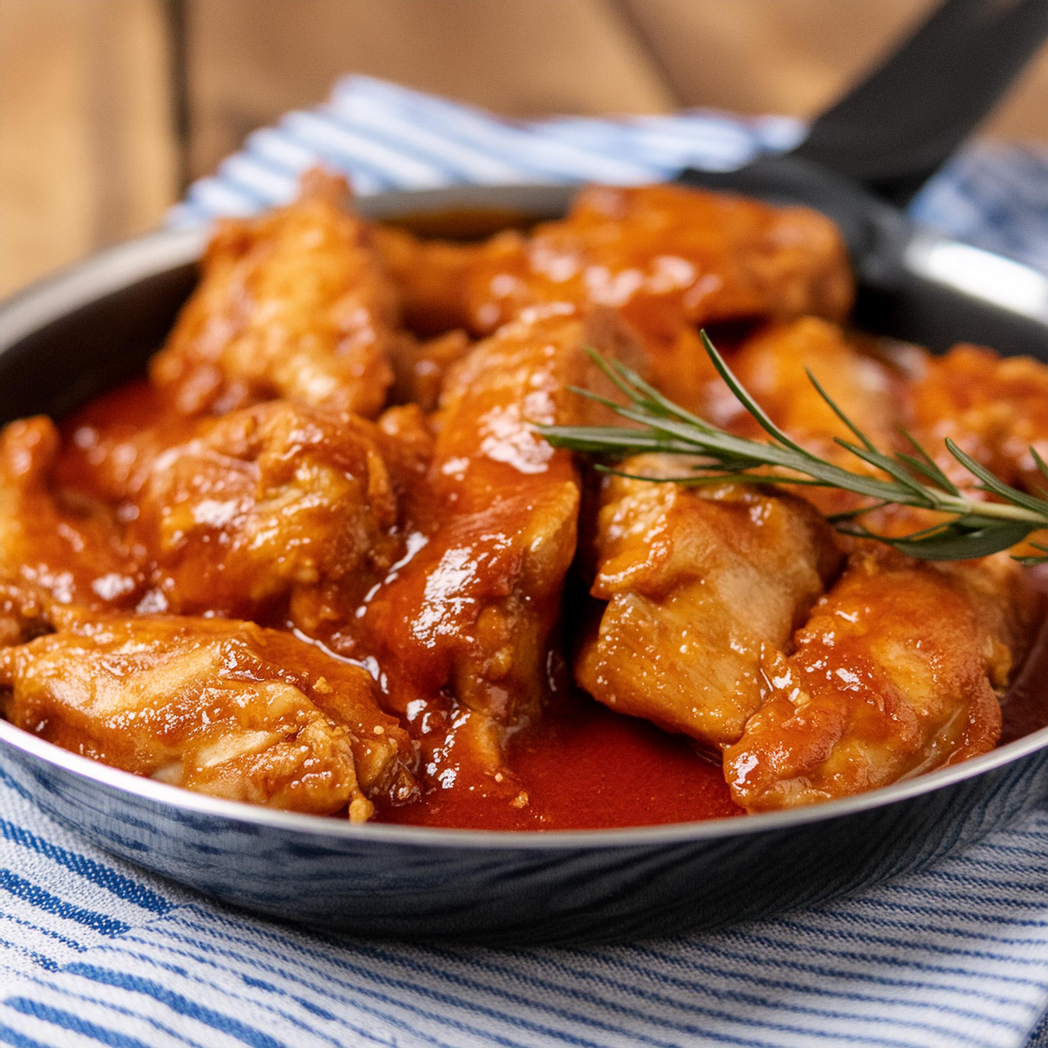 Pollo rebozado en Heinz