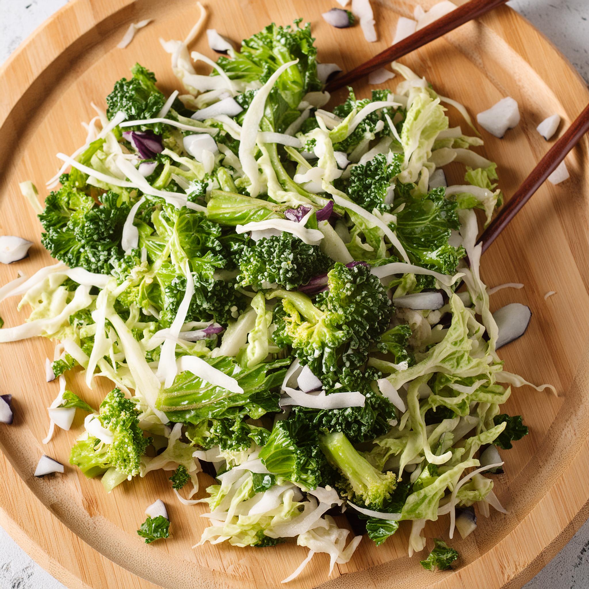 Broccolini and kale slaw