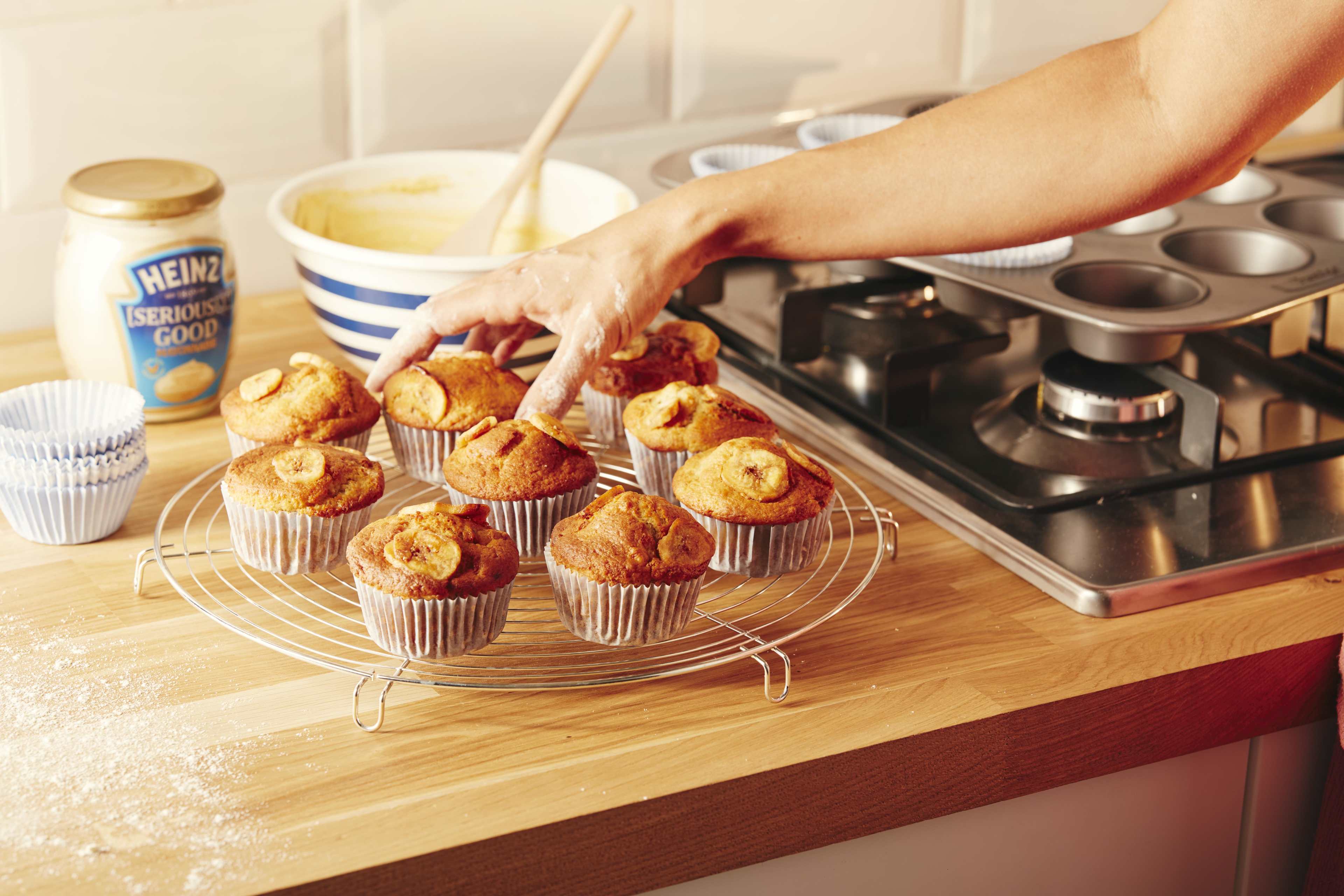 Banan-majonnäsmuffins