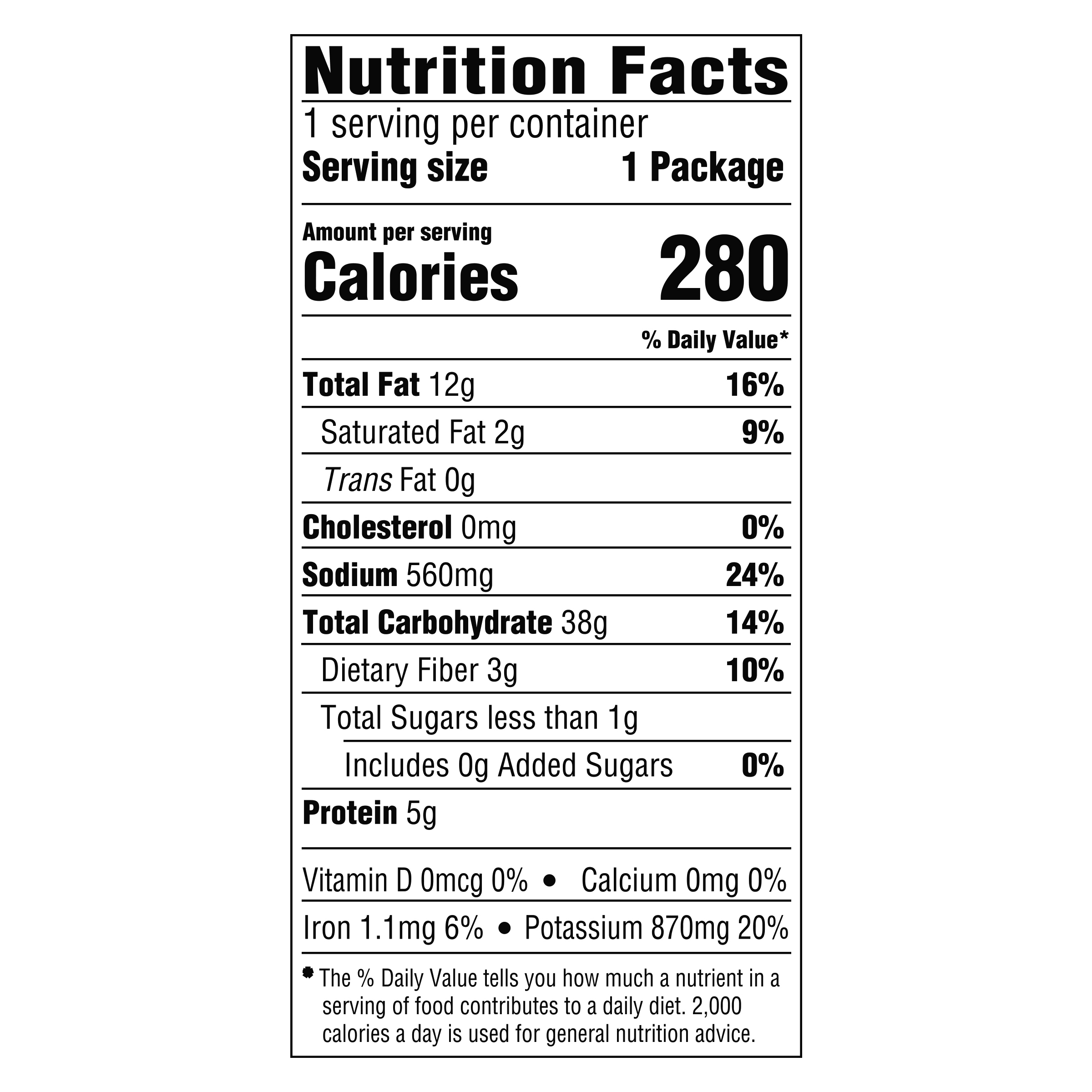 Nutrition info for this product.