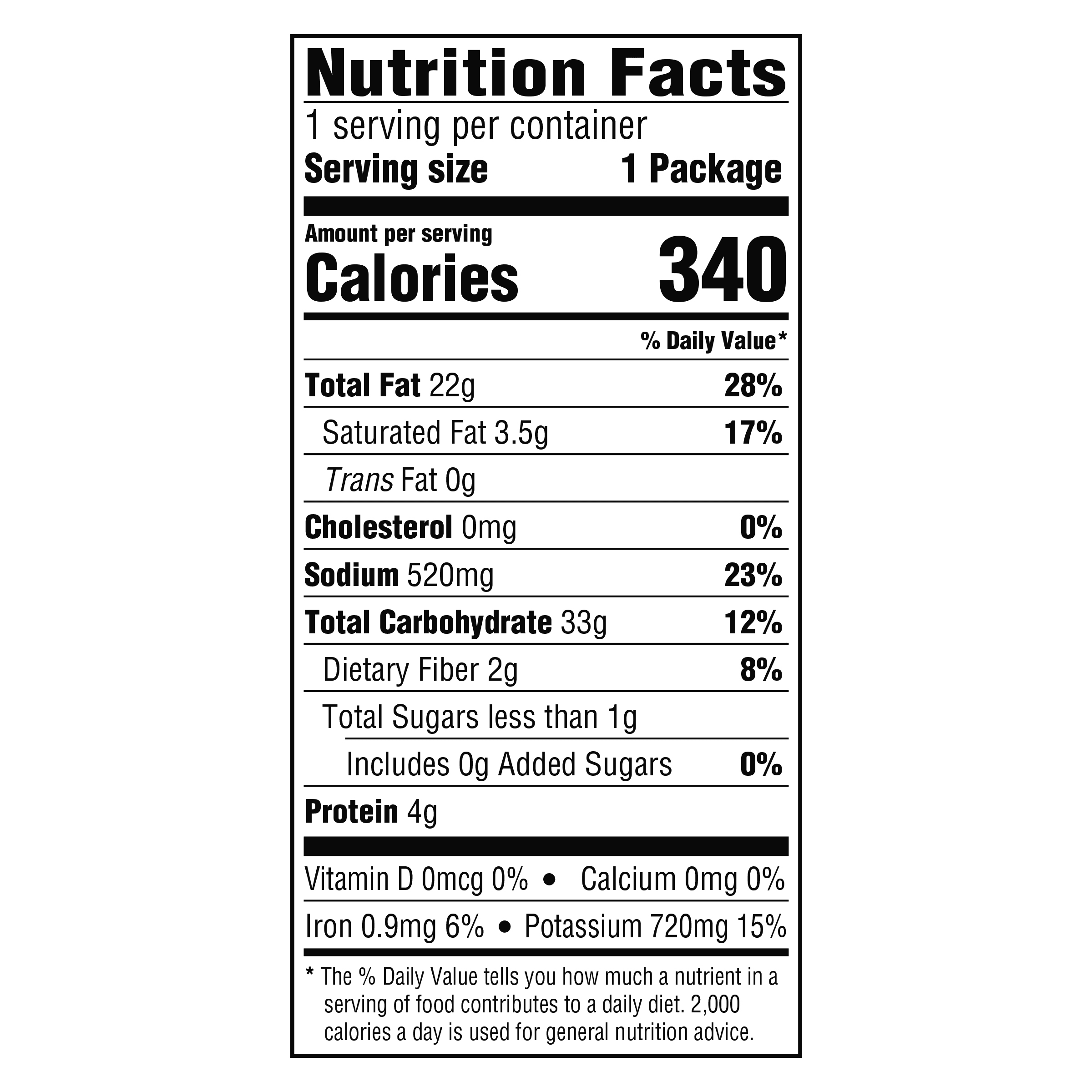 Nutrition info for this product.