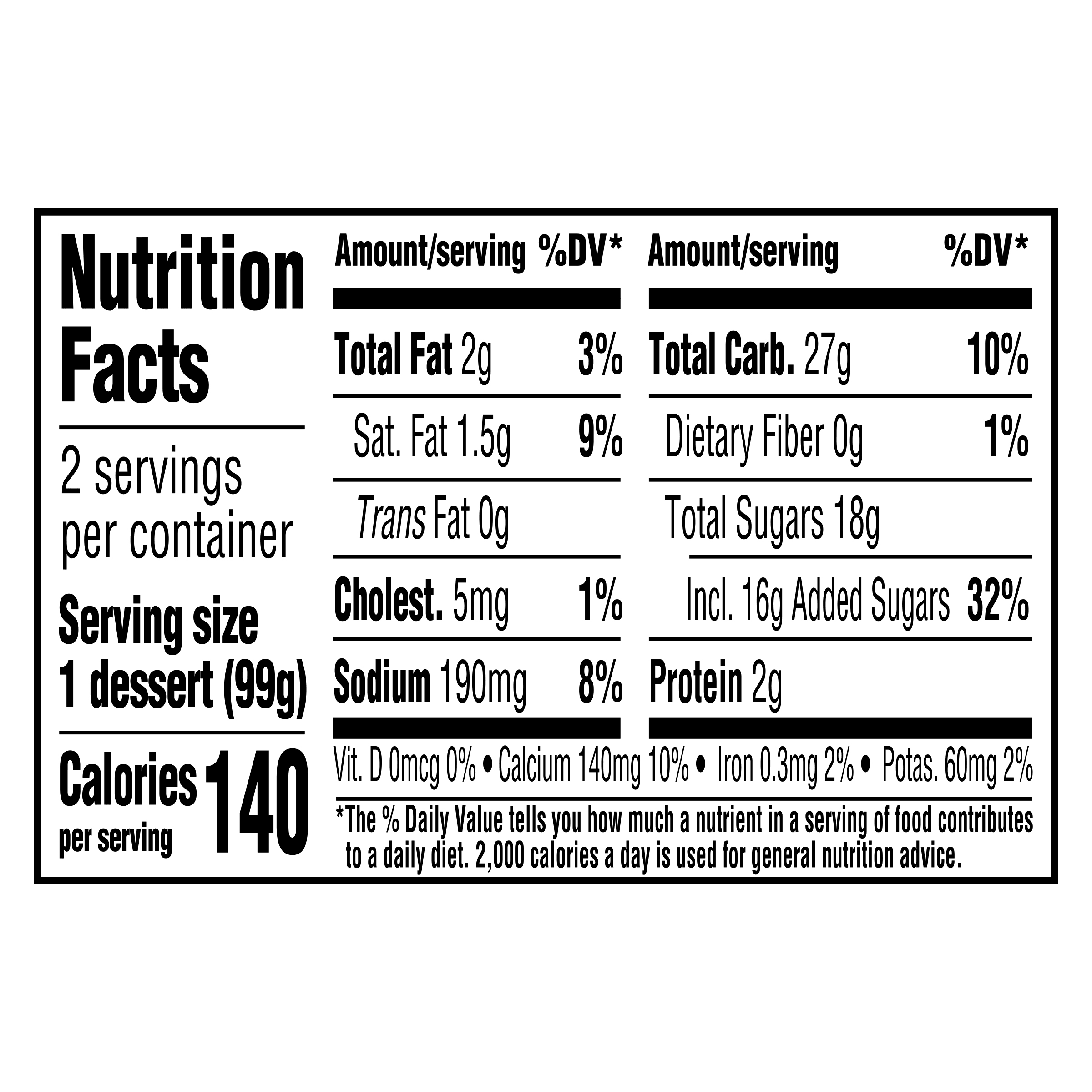 Nutrition info for this product.