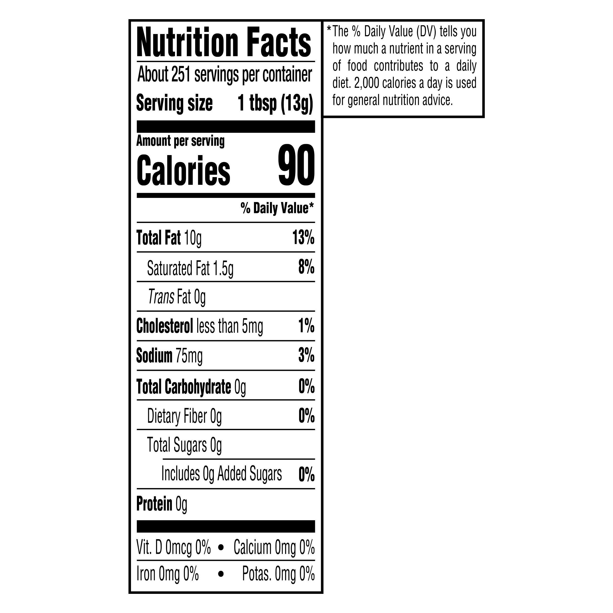 Nutrition info for this product.