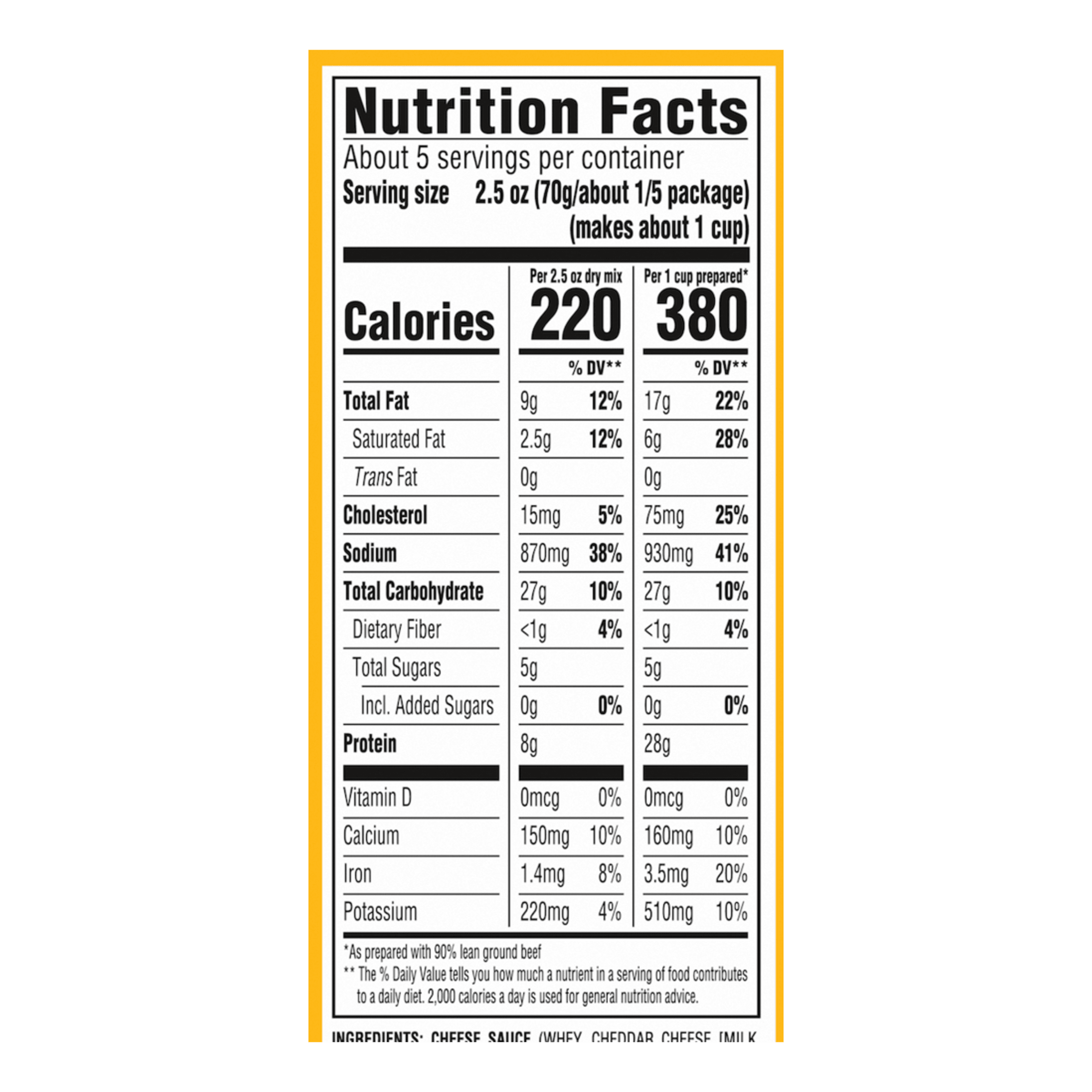 Nutrition info for this product.