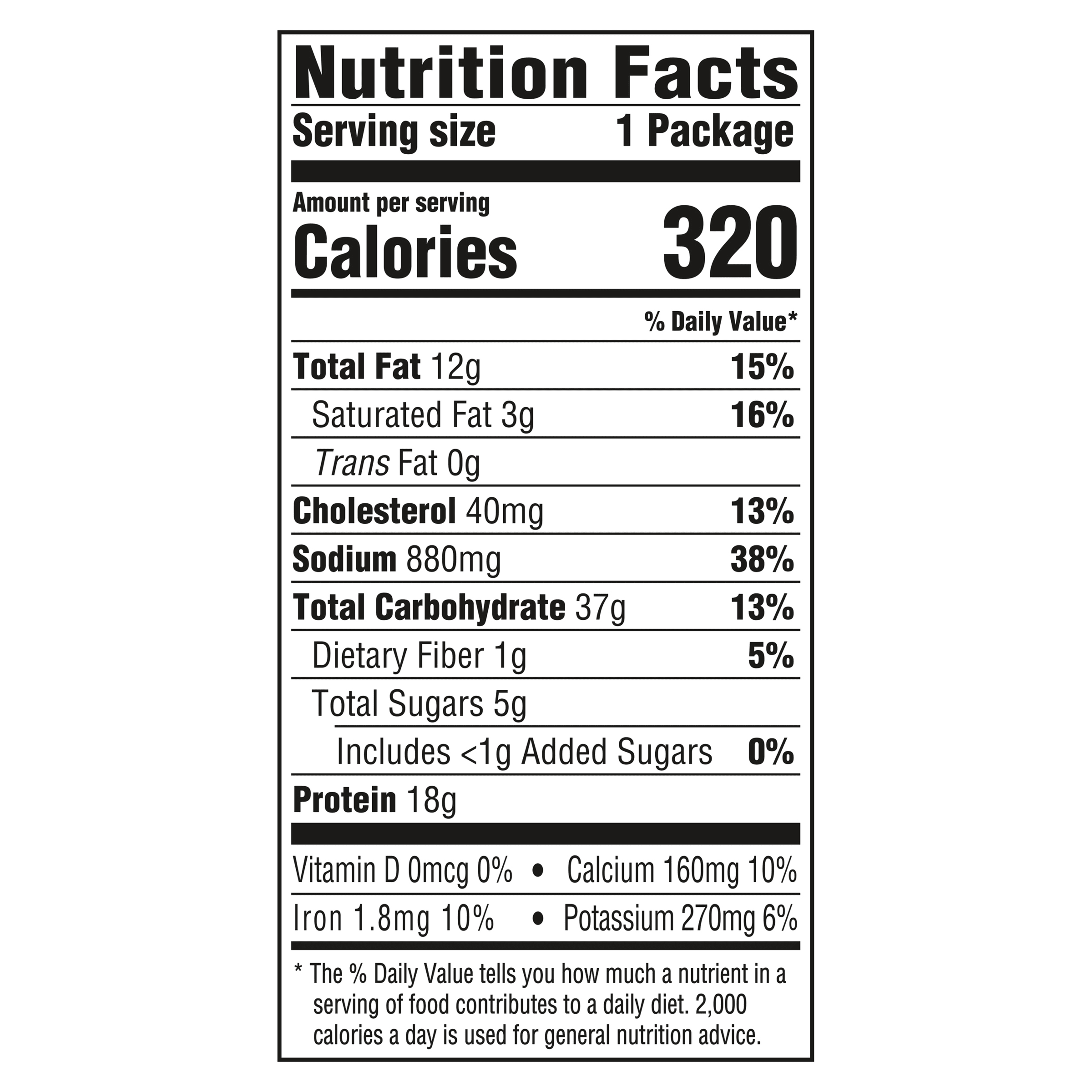 Nutrition info for this product.