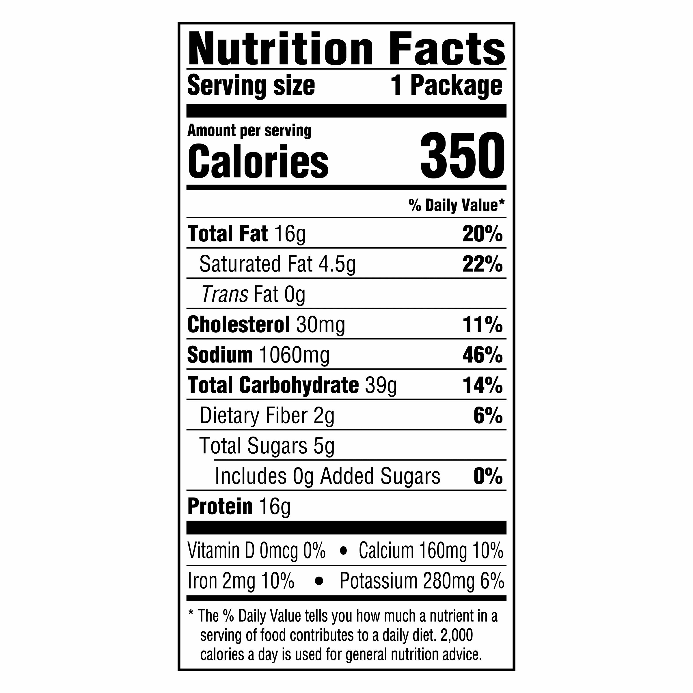 Nutrition info for this product.
