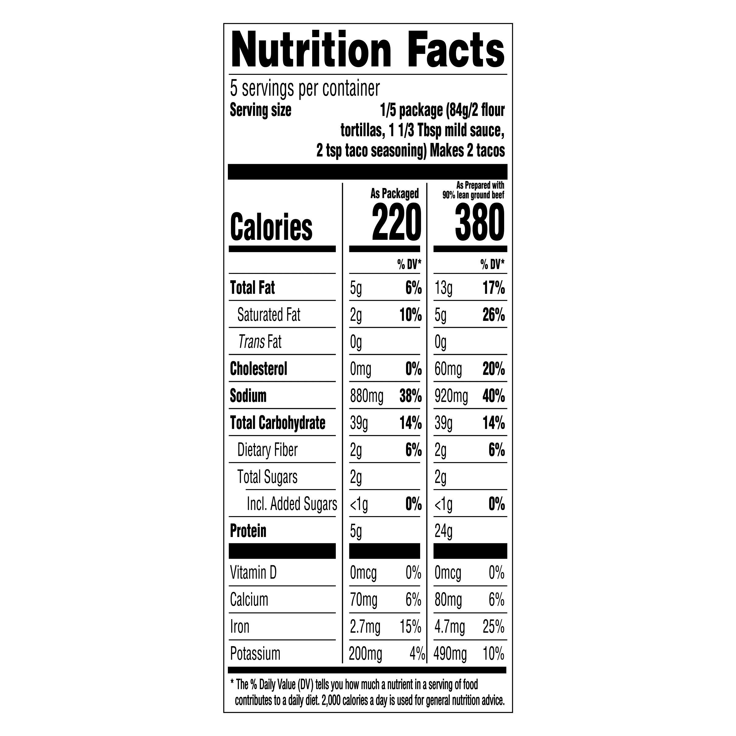 Nutrition info for this product.