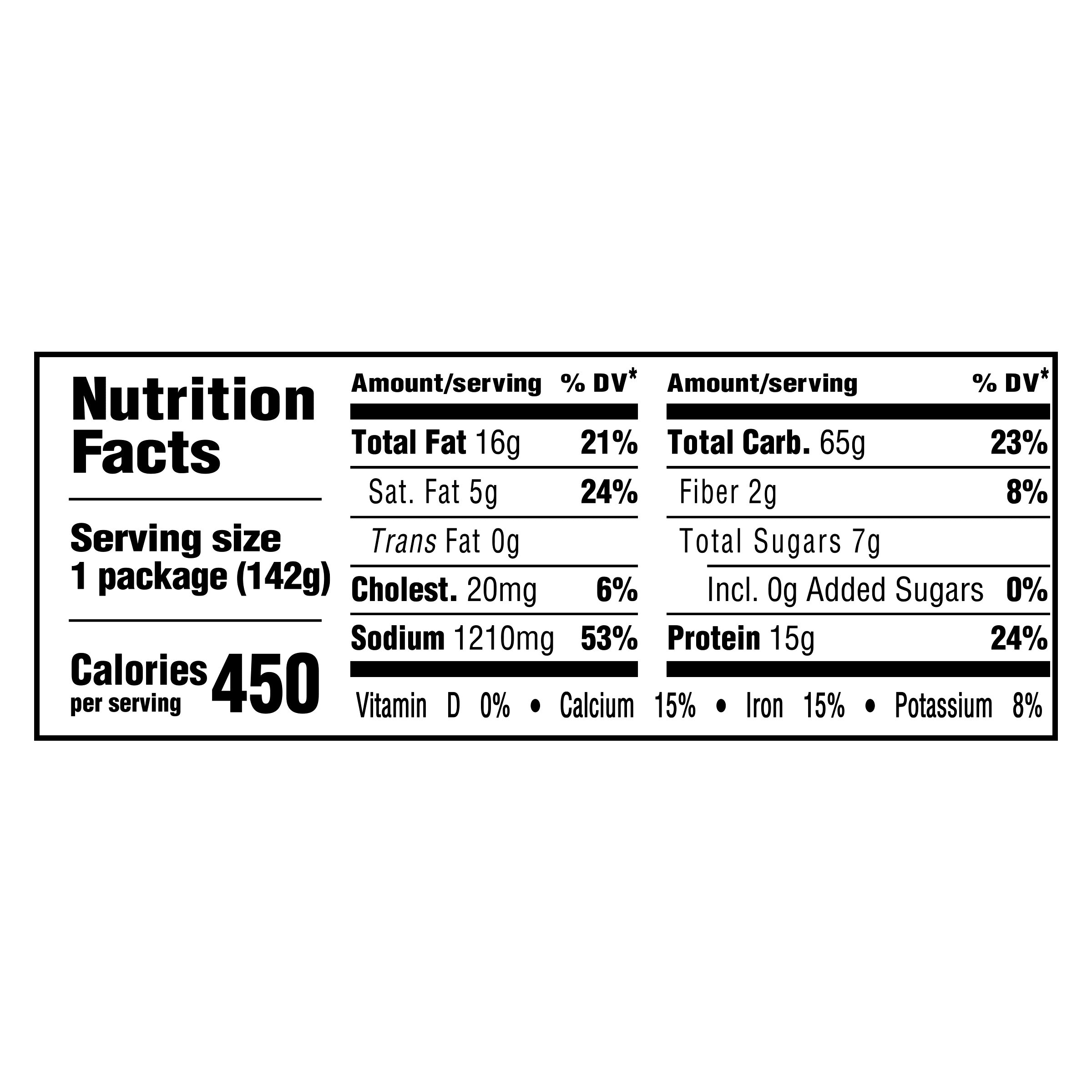 Nutrition info for this product.