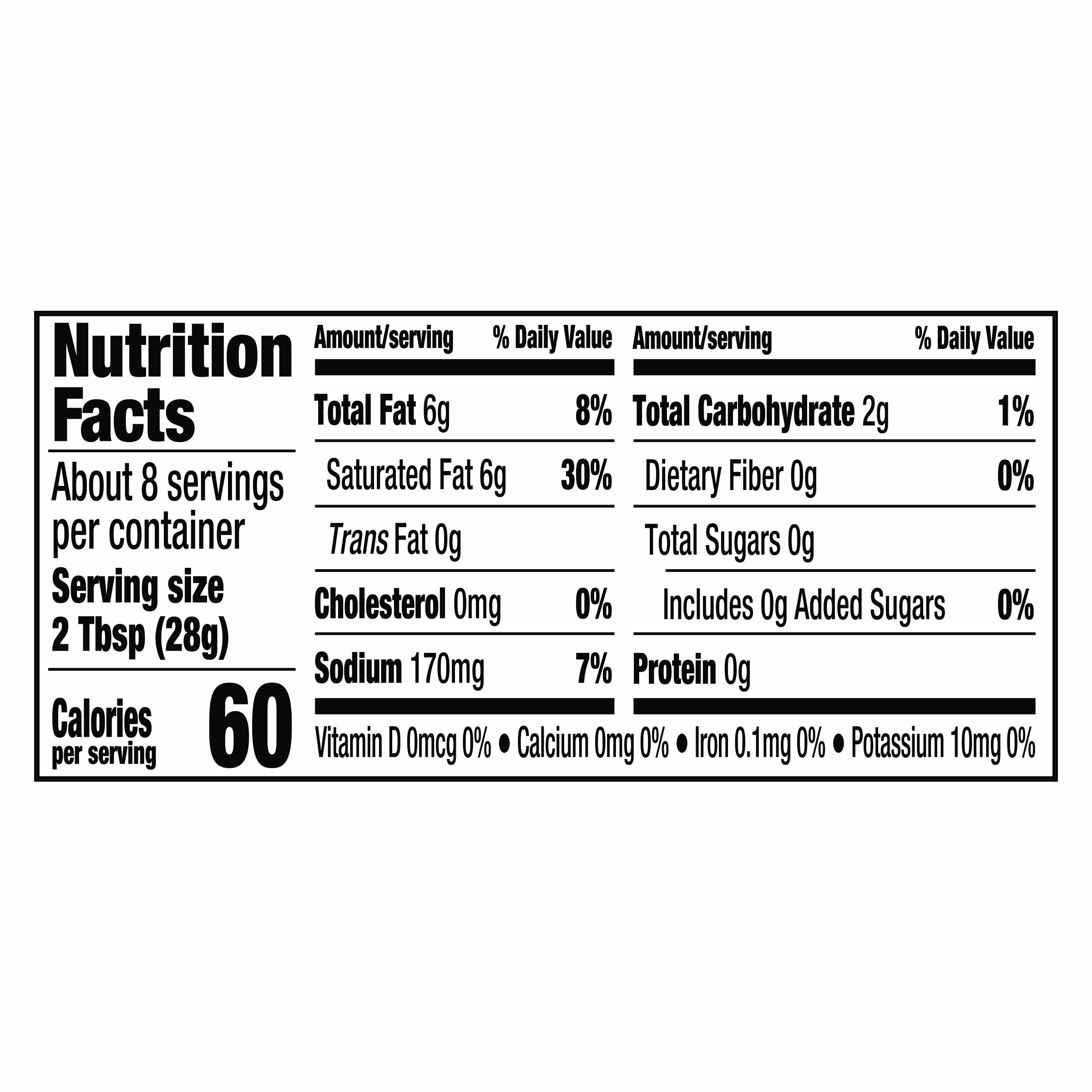 Nutrition info for this product.