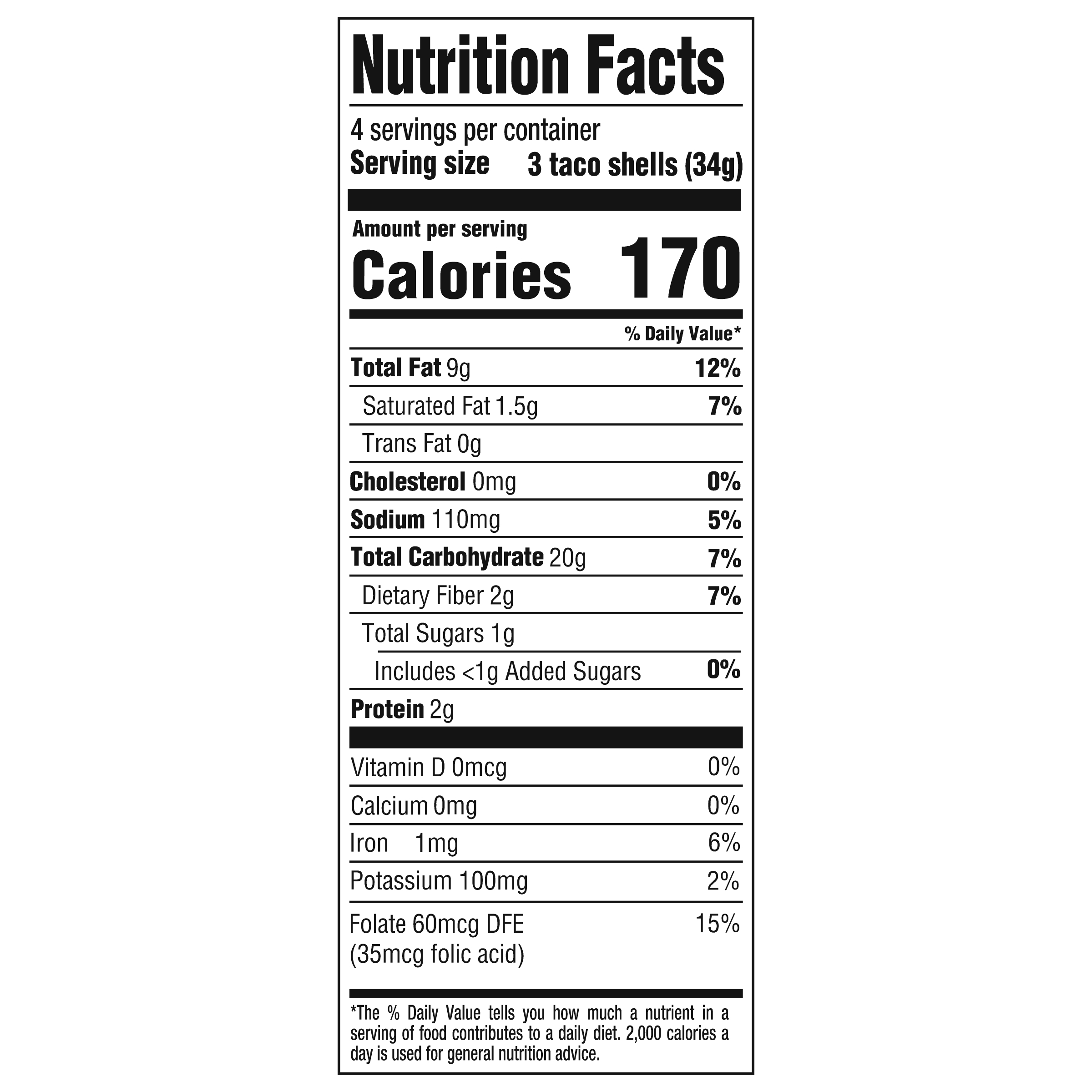 Nutrition info for this product.