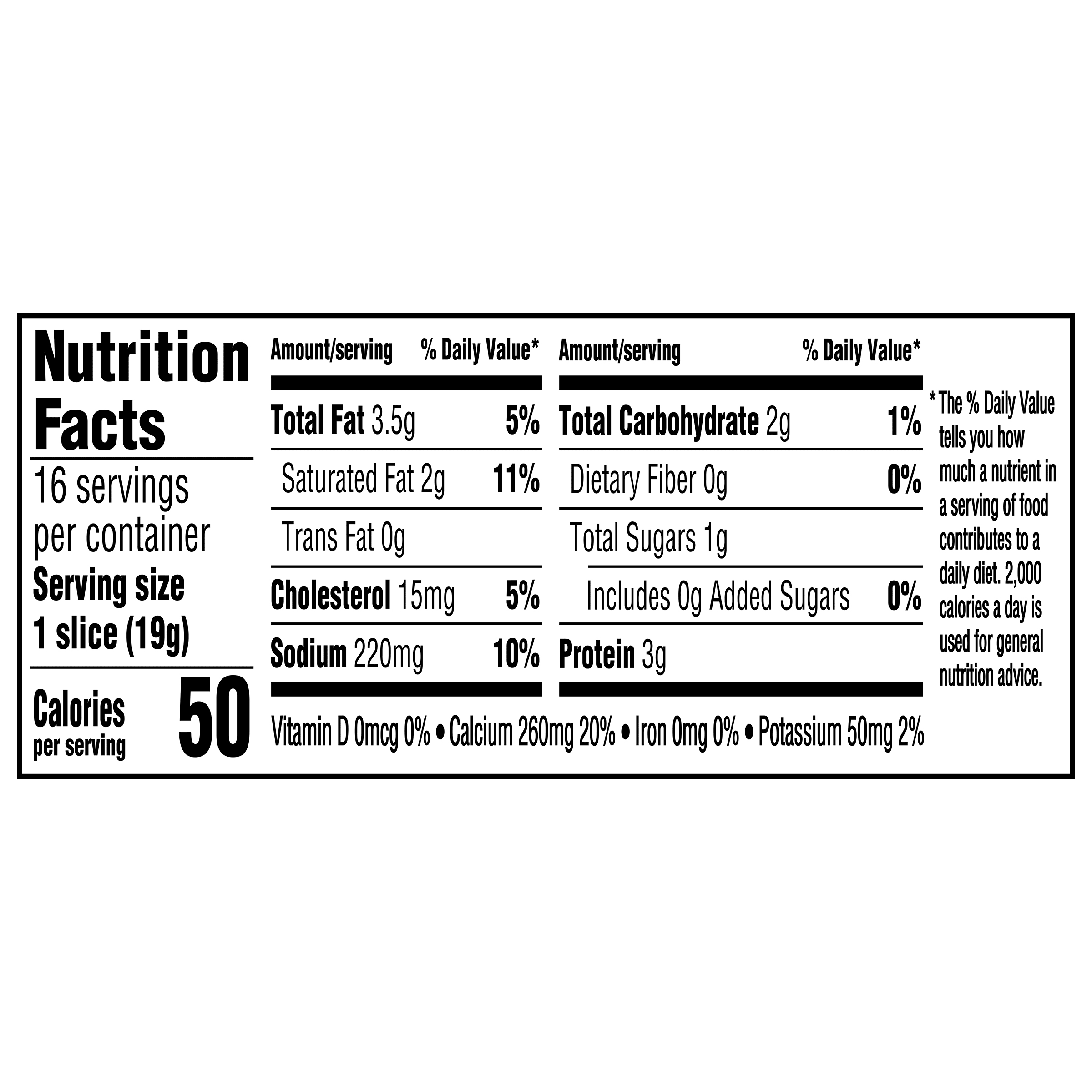 Nutrition info for this product.