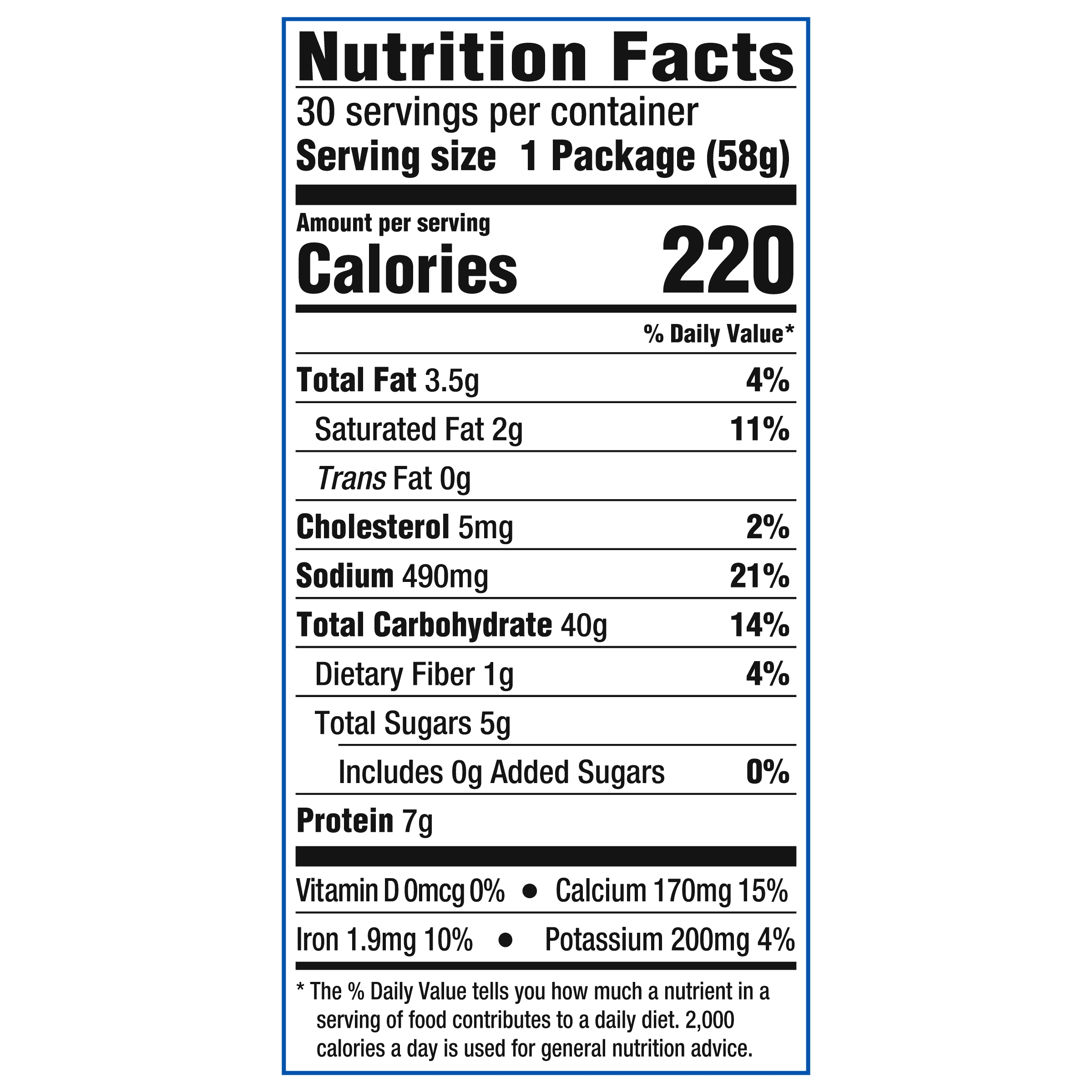 Nutrition info for this product.