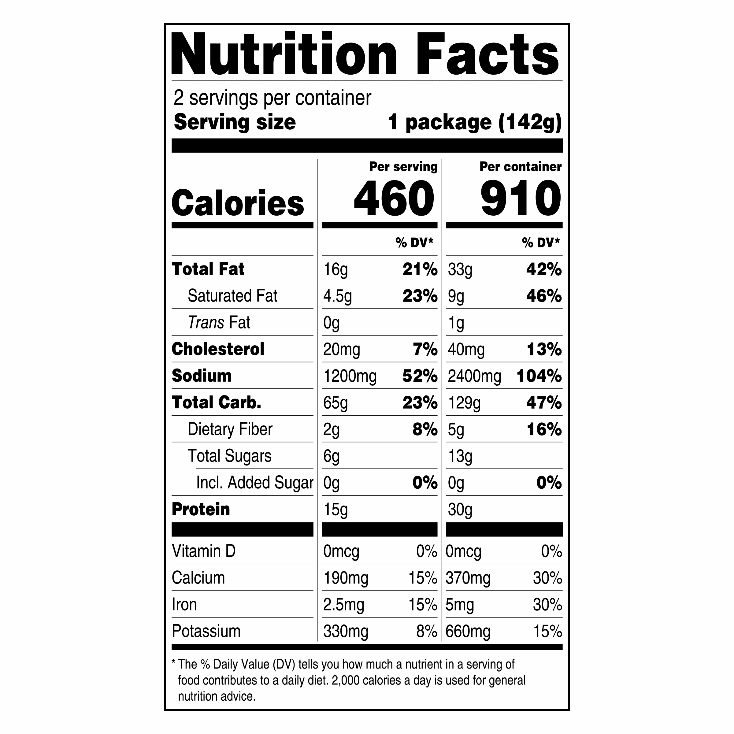 Nutrition info for this product.